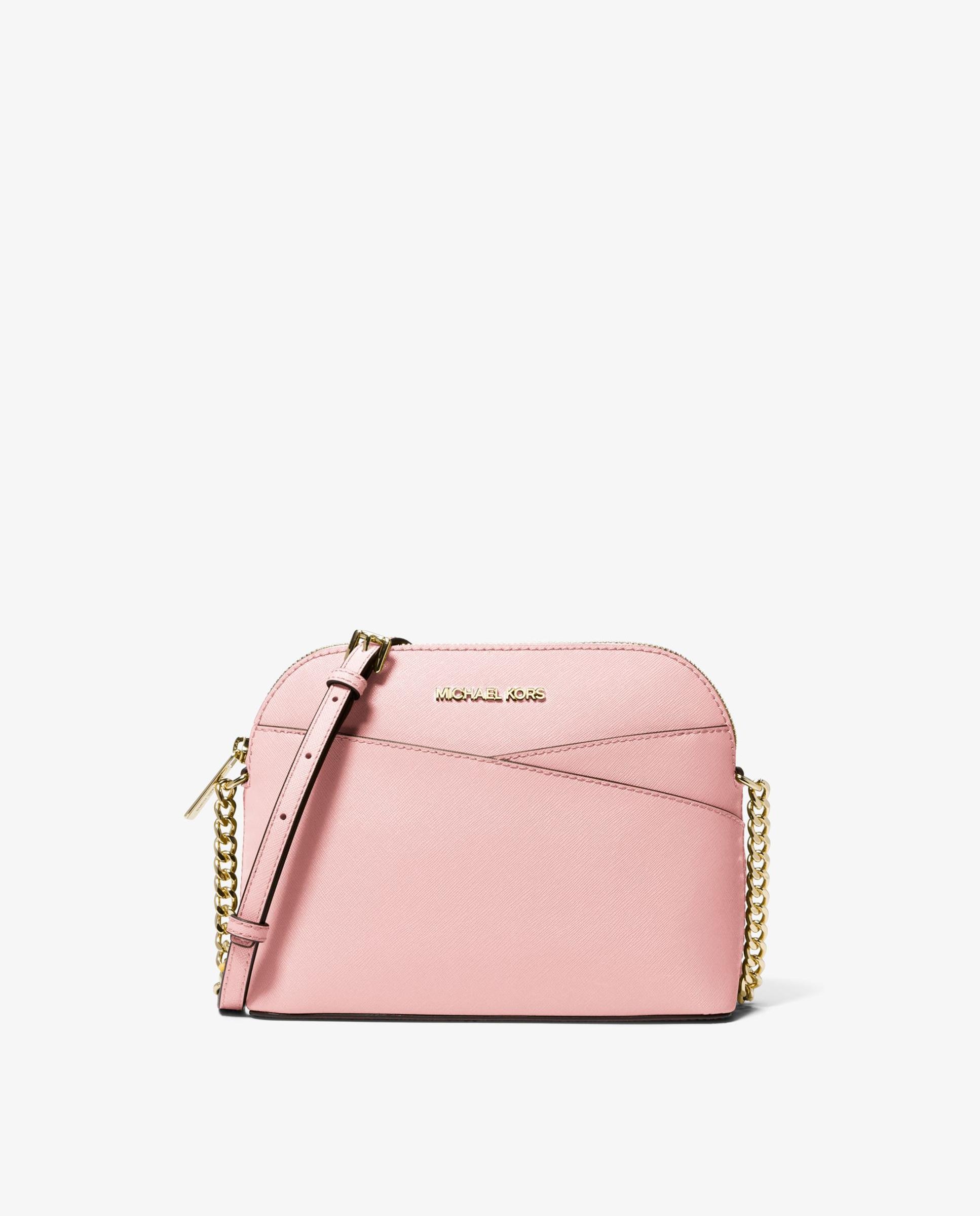 Bandolera de mujer Jet Set Travel mediana de piel - Michael Michael Kors - Rosa claro Rosa claro-1