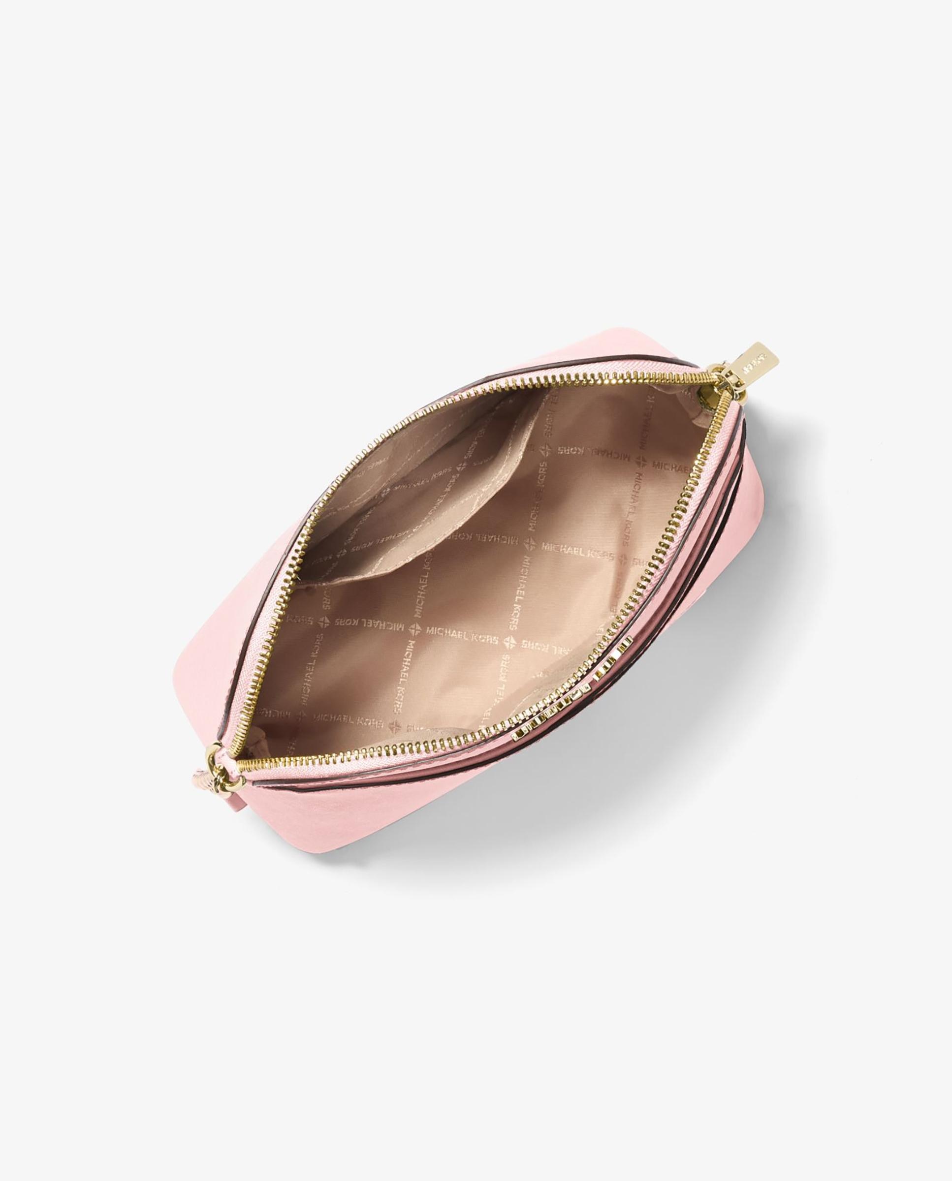 Bandolera de mujer Jet Set Travel mediana de piel - Michael Michael Kors - Rosa claro Rosa claro-3