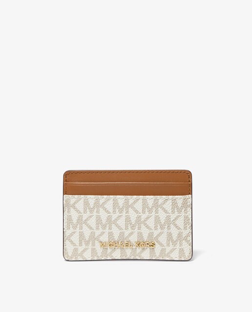 Imagen 0 de Tarjetero de mujer Jet Set con estampado de logotipo
