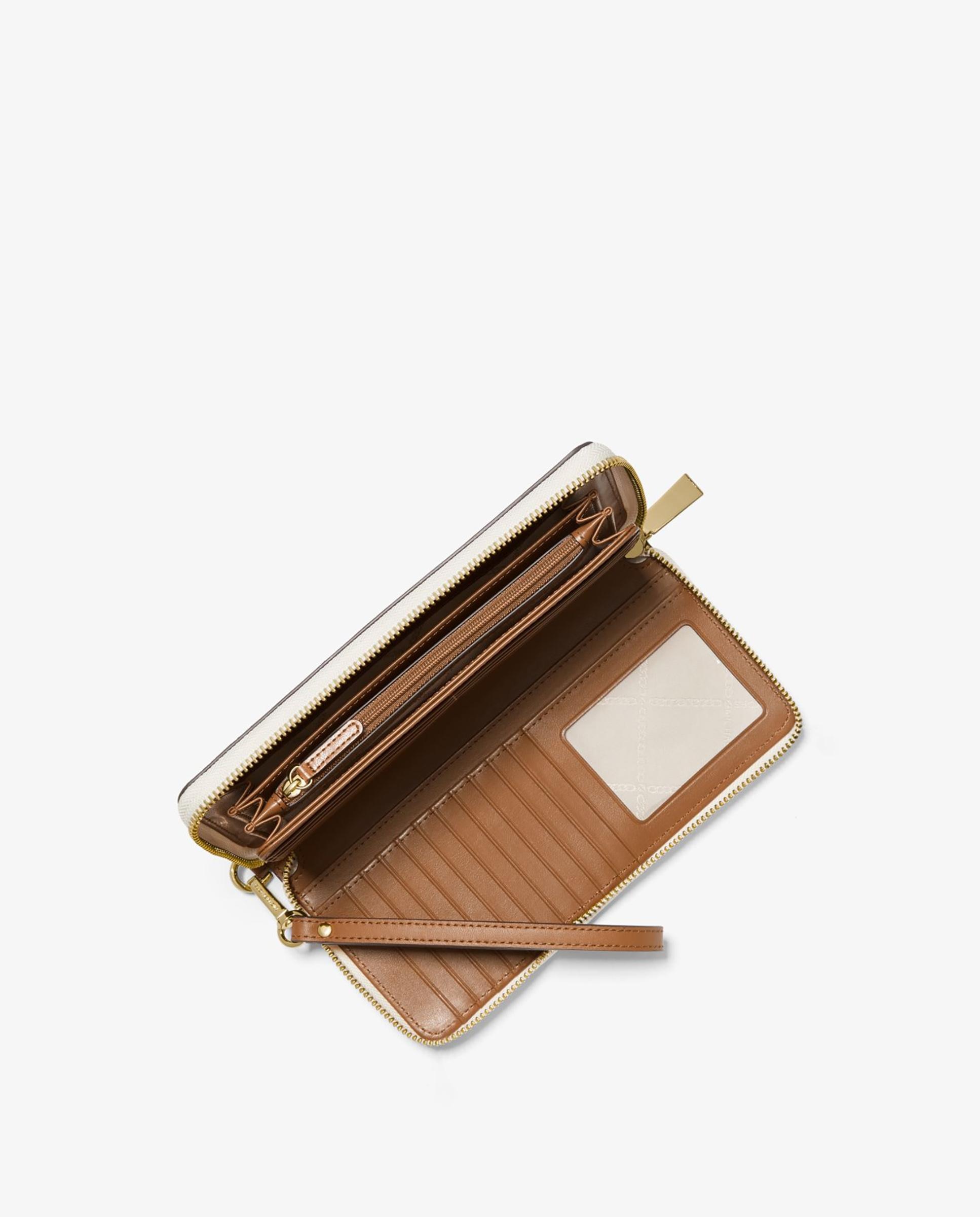 Cartera de mujer continental grande con logotipo - Michael Michael Kors - Marfil Marfil-2