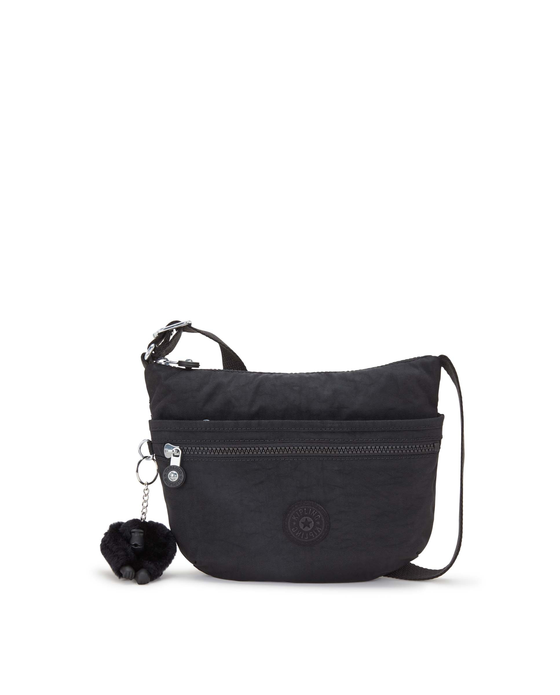 Bandolera de mujer pequeña con cremallera y correa ajustable - Kipling - Negro Negro-1