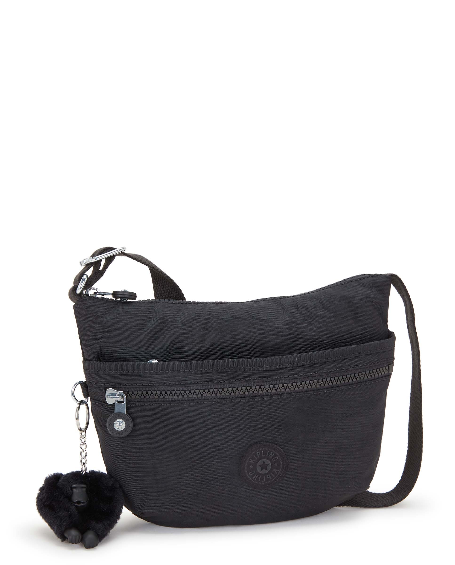 Bandolera de mujer pequeña con cremallera y correa ajustable - Kipling - Negro Negro-5