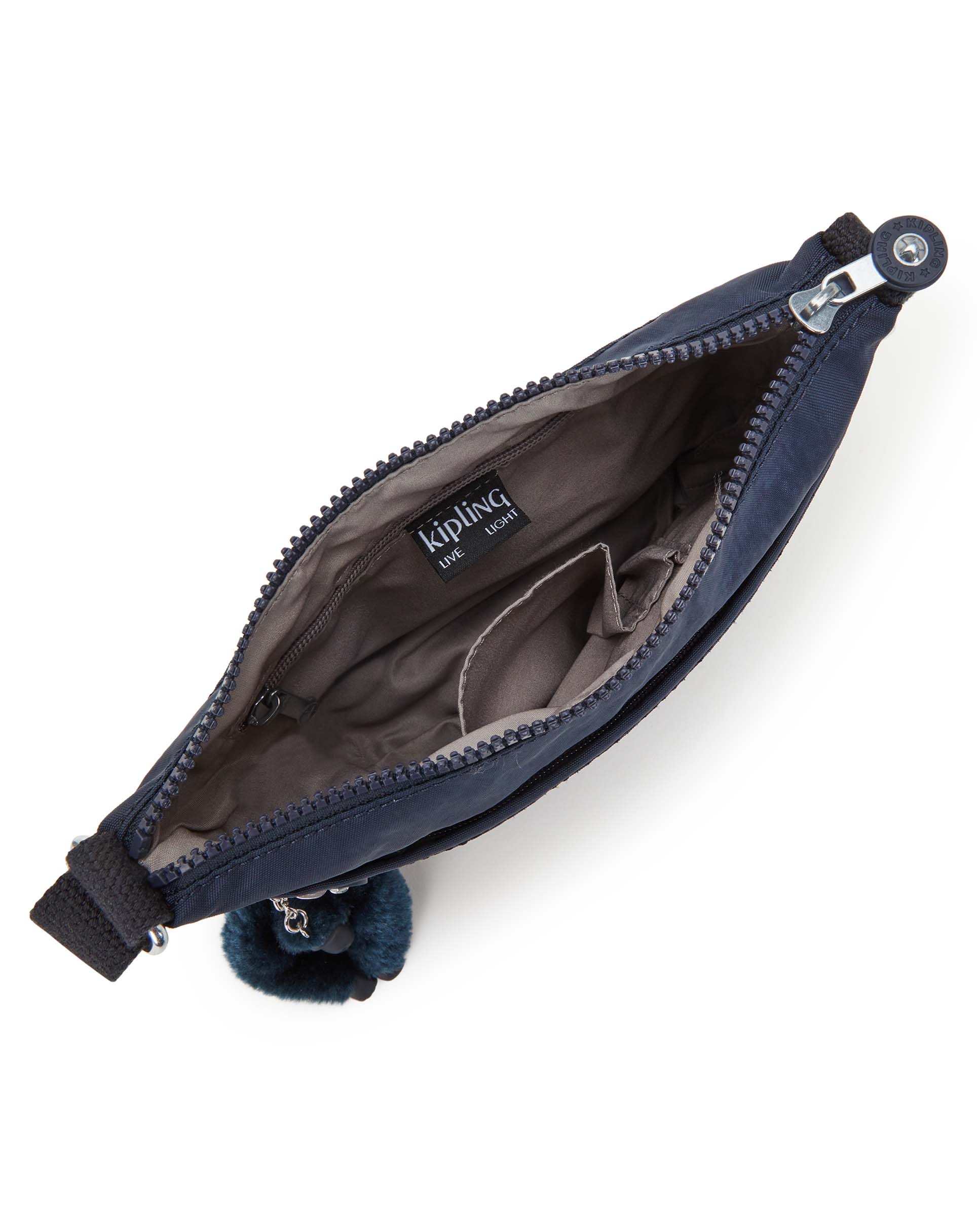 Bandolera de mujer pequeña con cremallera y correa ajustable - Kipling - Marino Marino-3