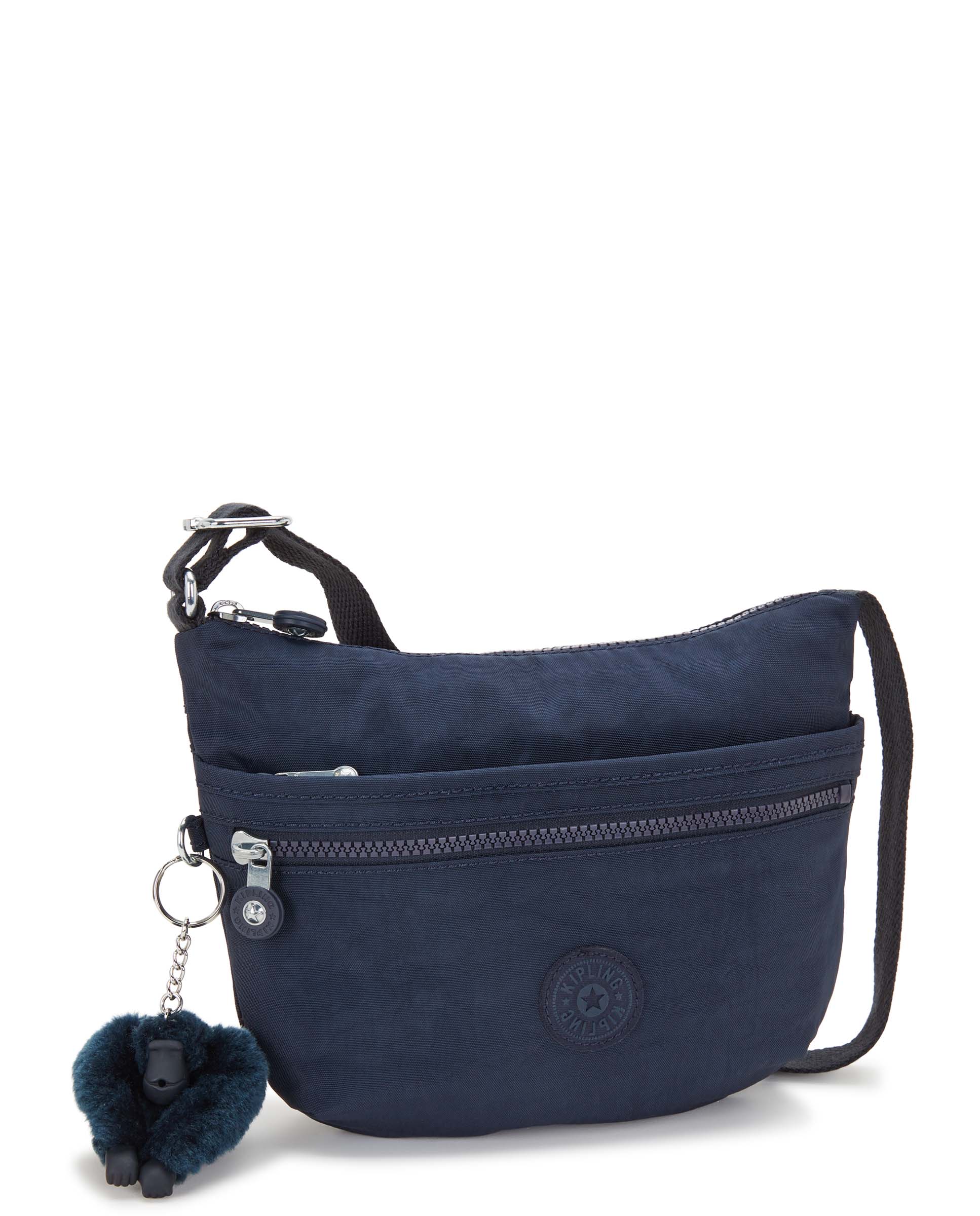 Bandolera de mujer pequeña con cremallera y correa ajustable - Kipling - Marino Marino-5
