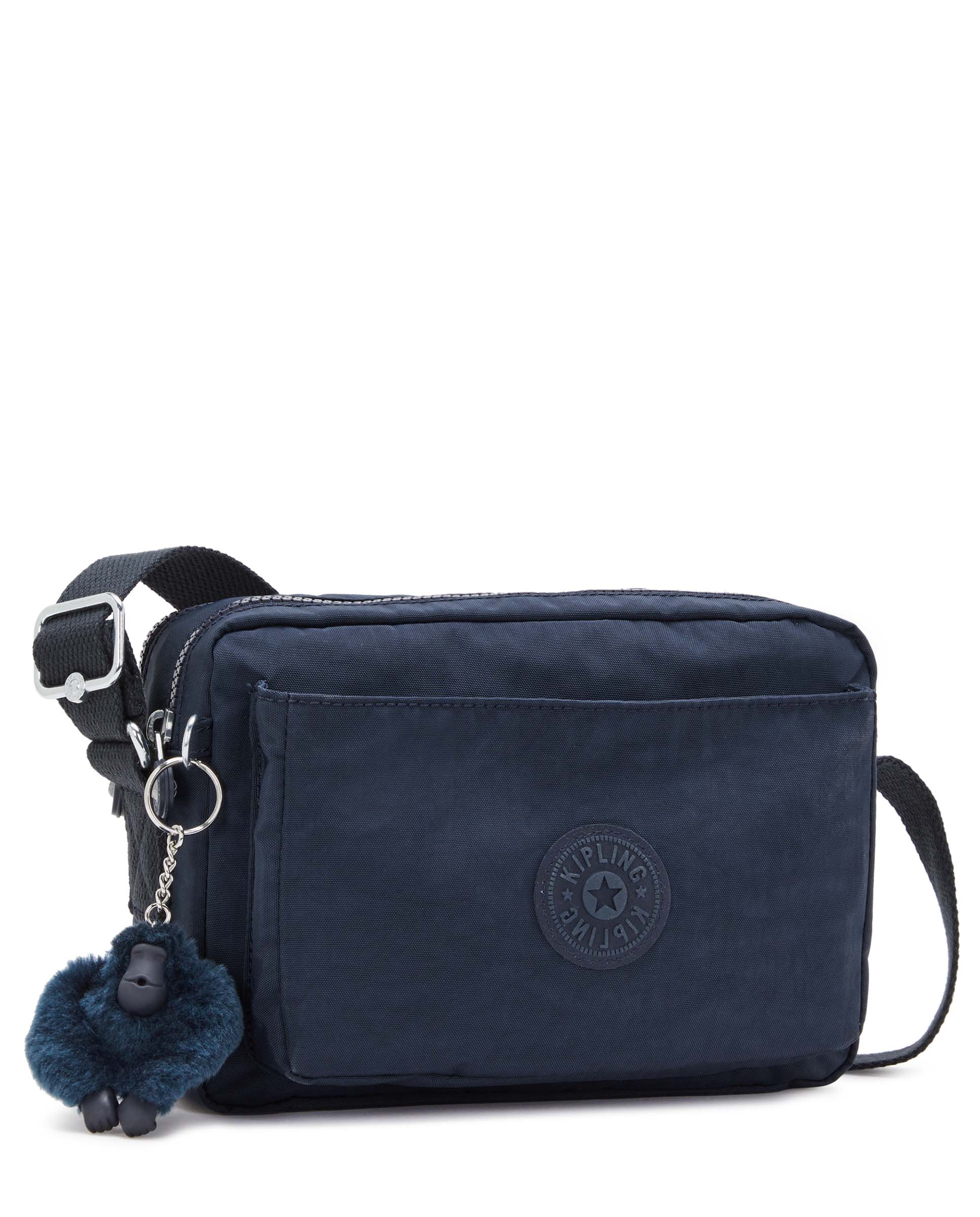 Bandolera de mujer mediana con correa ajustable para el hombro - Kipling - Marino Marino-5