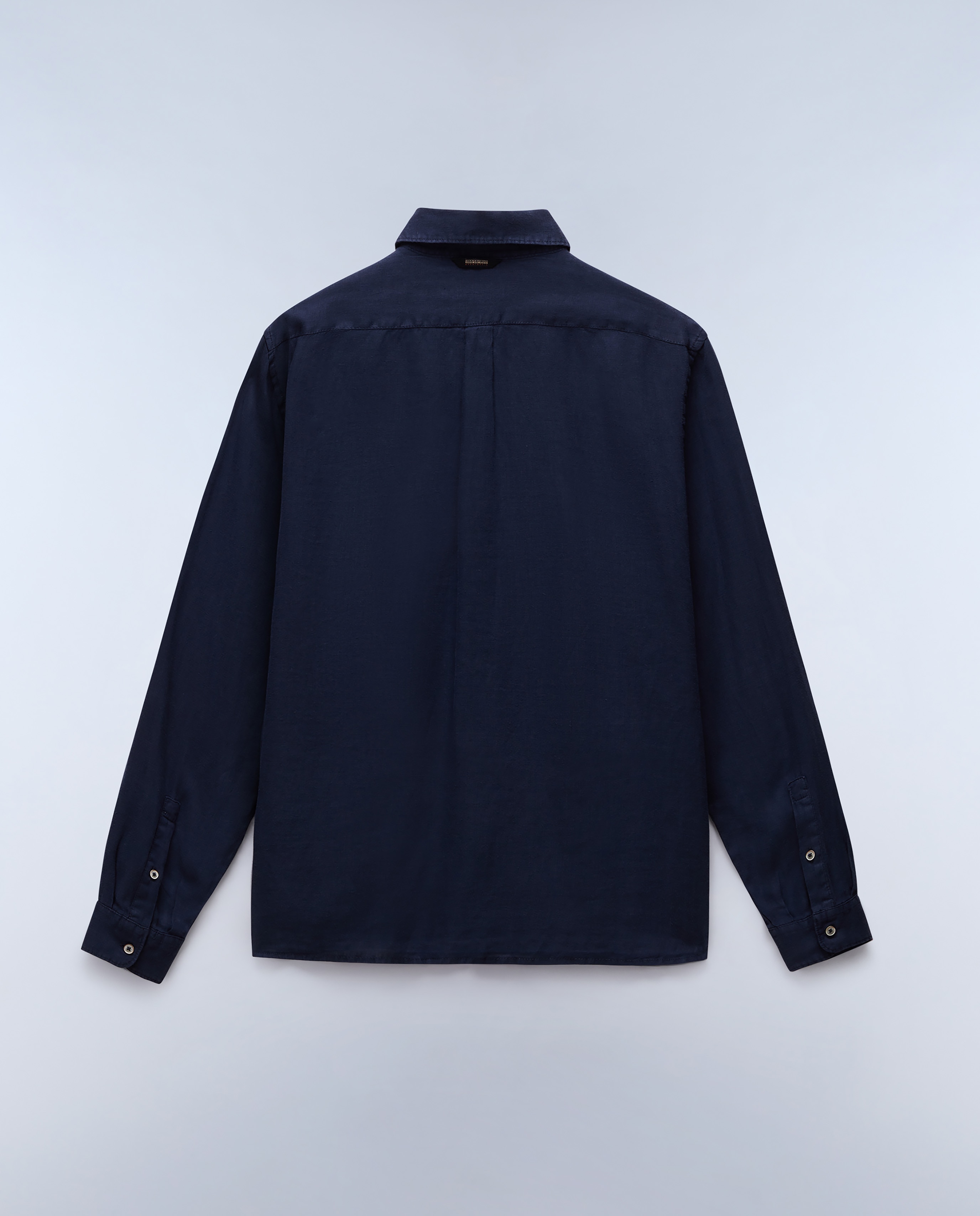 Imagen 4 de Camisa de lino de hombre linen ls de corte regular y manga larga - Napapijri - Azul marino Azul marino
