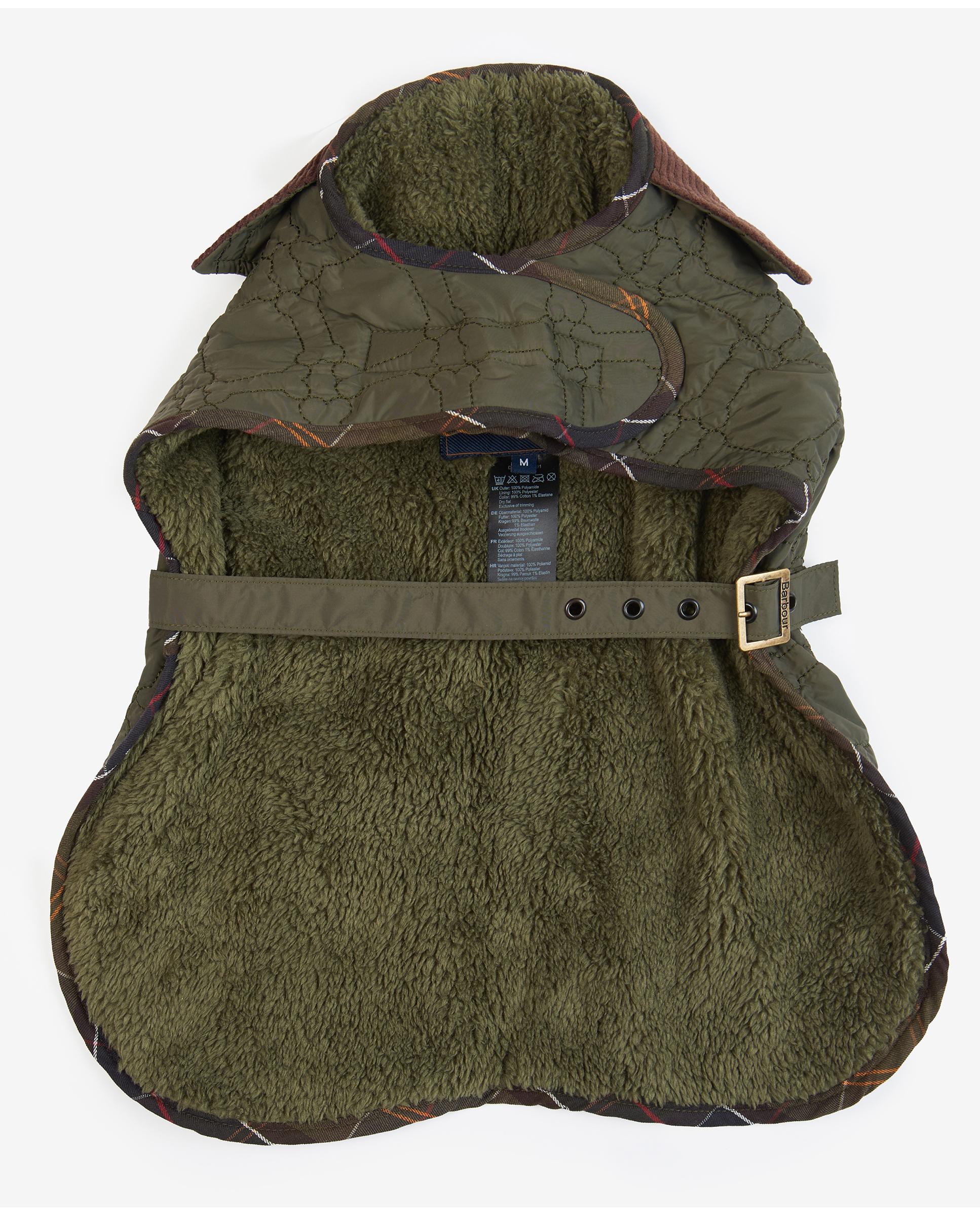 Abrigo Barbour Dog Bone Quilted Dog Coat Verde-5