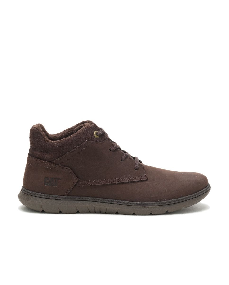 Botines de hombre de piel roamer mid 2 0 Marrón oscuro Caterpillar Marrón oscuro-1