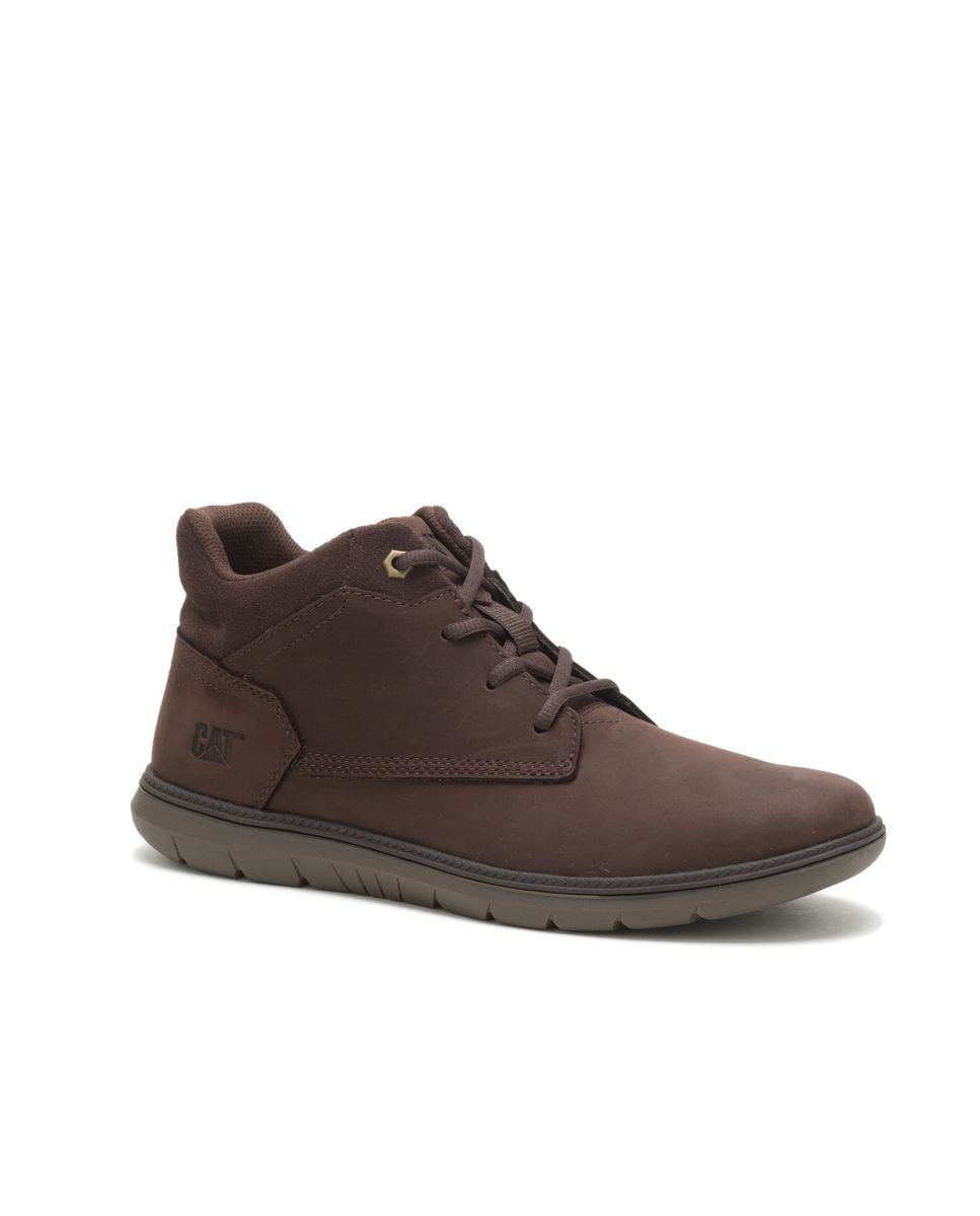 Botines de hombre de piel roamer mid 2 0 Marrón oscuro Caterpillar Marrón oscuro-3
