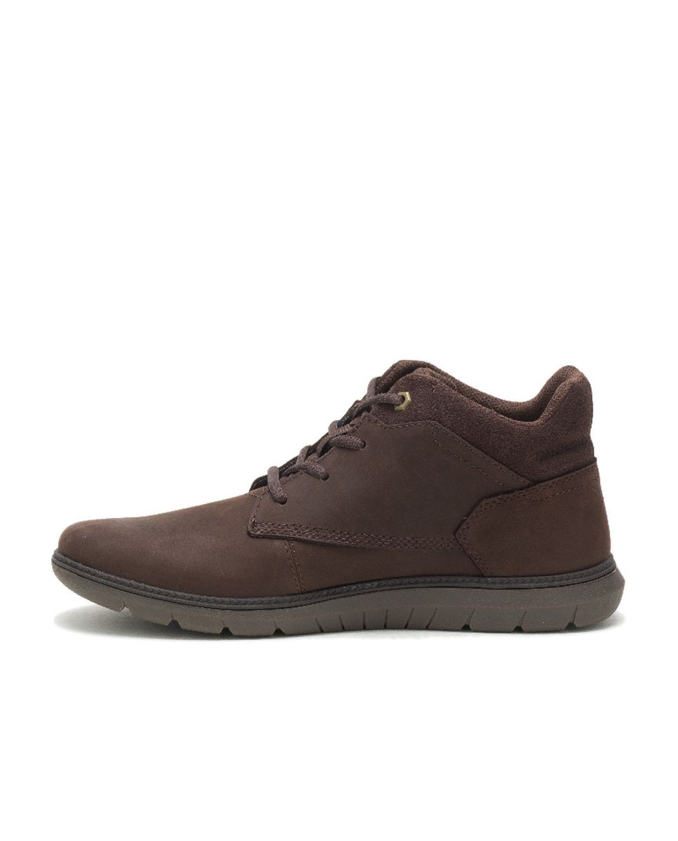 Botines de hombre de piel roamer mid 2 0 Marrón oscuro Caterpillar Marrón oscuro-2