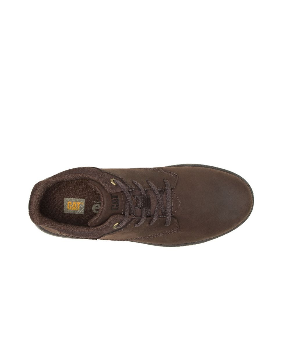 Botines de hombre de piel roamer mid 2 0 Marrón oscuro Caterpillar Marrón oscuro-4