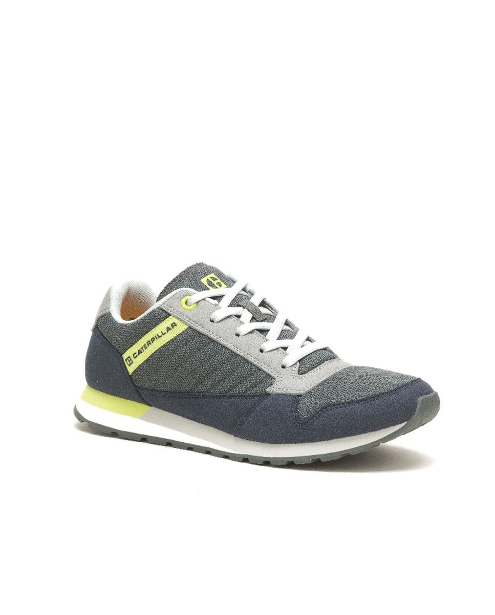 Zapatillas de hombre de piel ventura Gris / Amarillo Flúor Caterpillar Gris / Amarillo Flúor-4