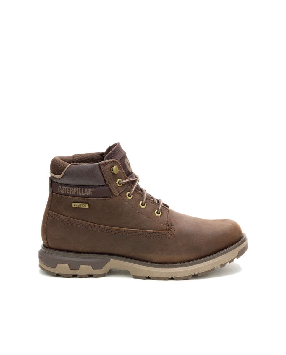 Botas de hombre de piel pursue wp - Caterpillar - Marrón oscuro Marrón oscuro-1
