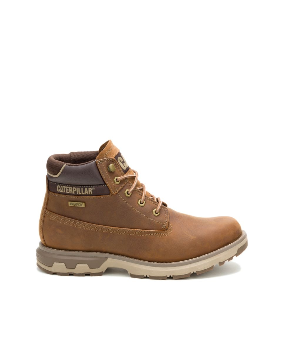 Botas de hombre de piel pursue wp - Caterpillar - Marrón claro Marrón claro-1