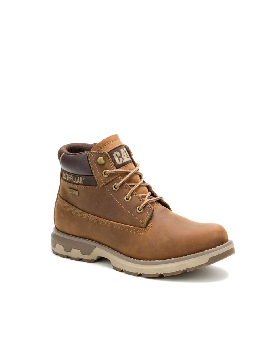 Botas de hombre de piel pursue wp - Caterpillar - Marrón claro Marrón claro-3