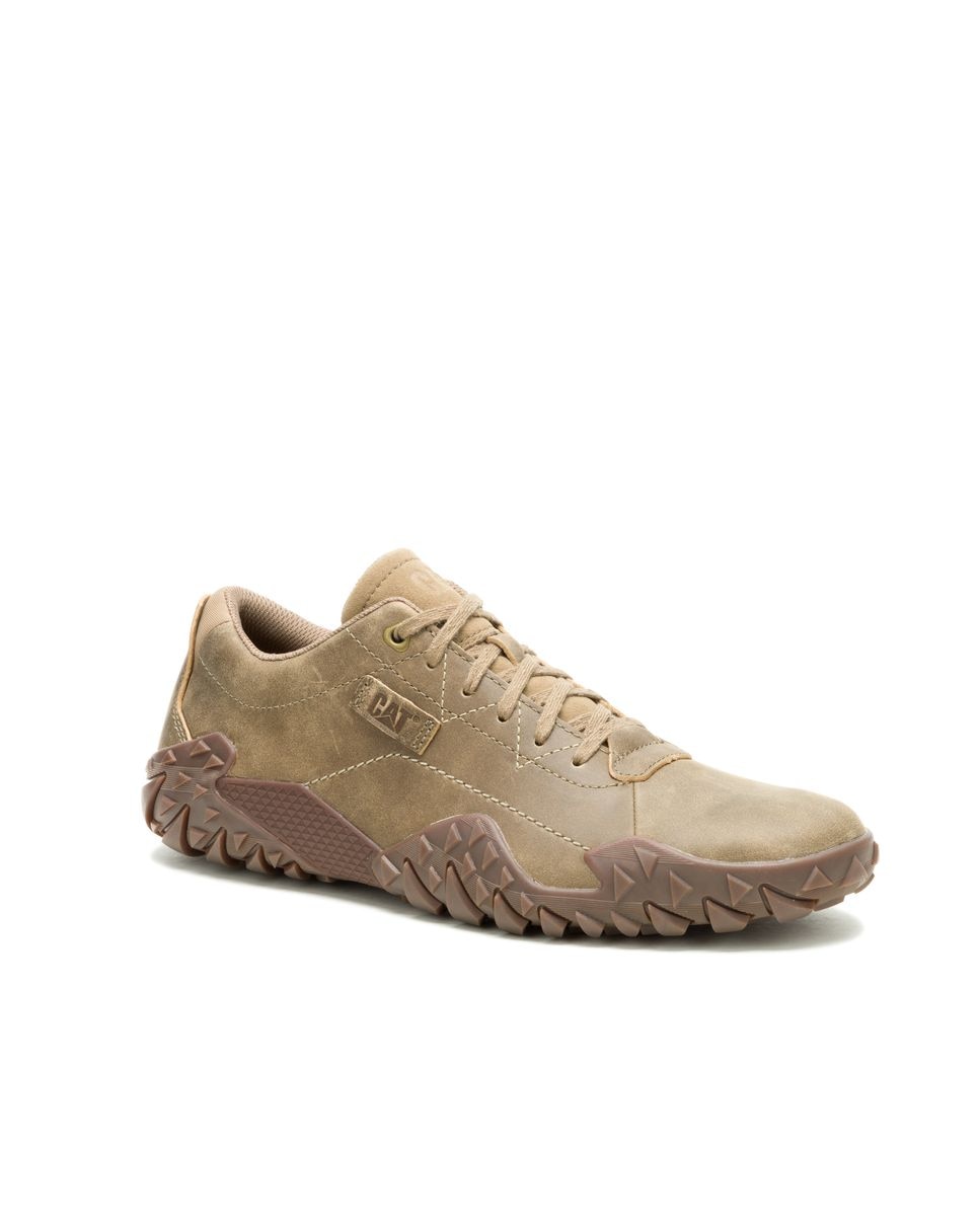 Zapatillas de hombre de piel gridlock lo - Caterpillar - Crudo Crudo-3