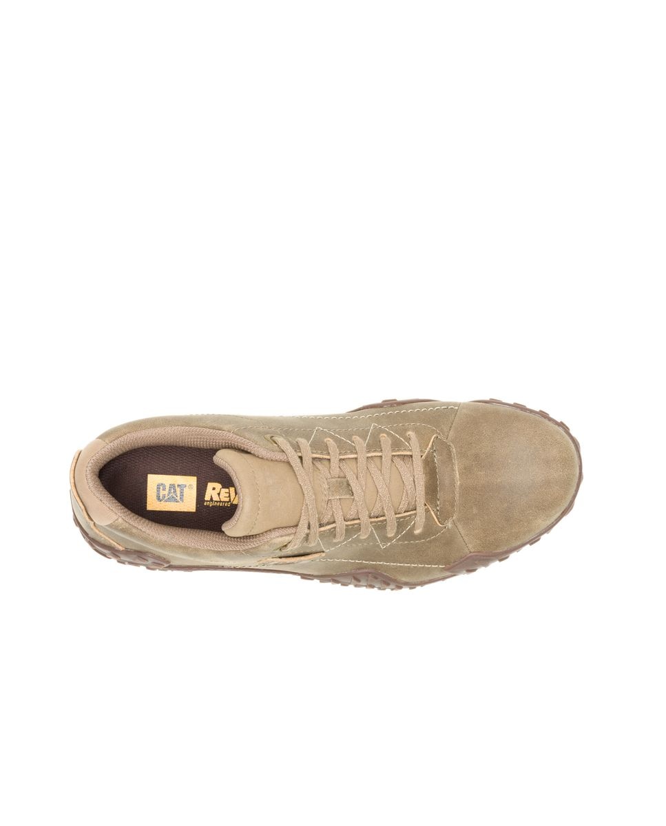 Zapatillas de hombre de piel gridlock lo - Caterpillar - Crudo Crudo-4