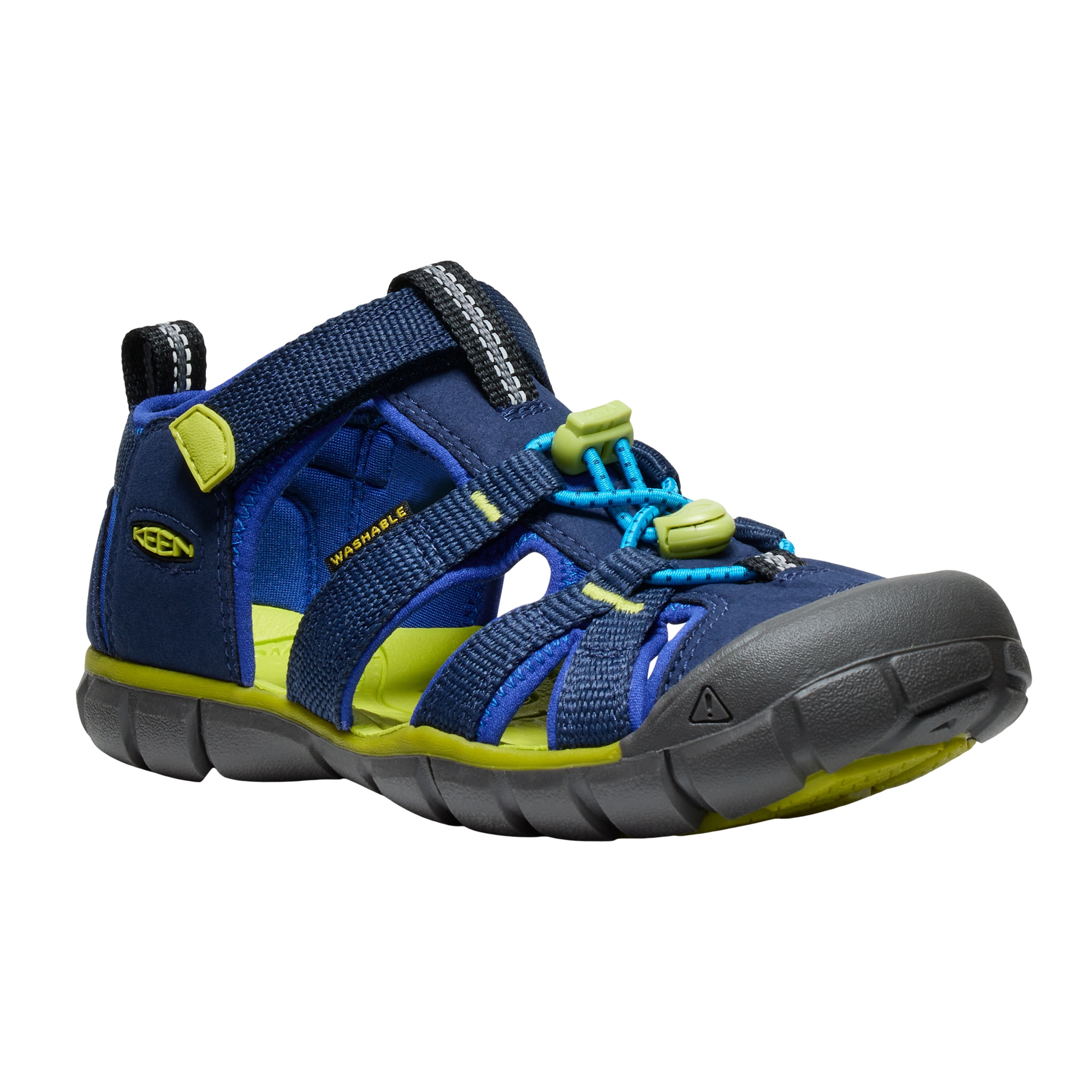 Sandalias de montaña de niños SEACAMP II CNX Keen - Azul marino / Verde Azul marino / Verde-2