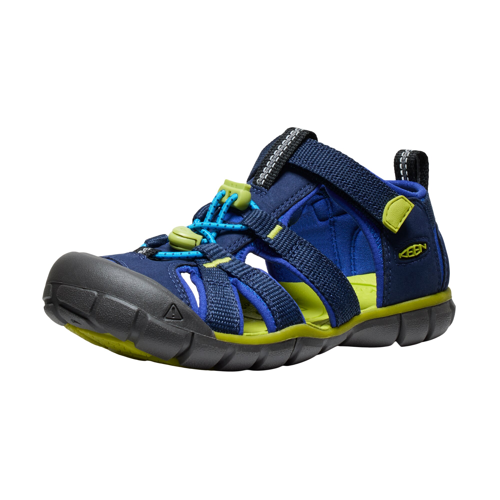 Sandalias de montaña de niños SEACAMP II CNX Keen - Azul marino / Verde Azul marino / Verde-3