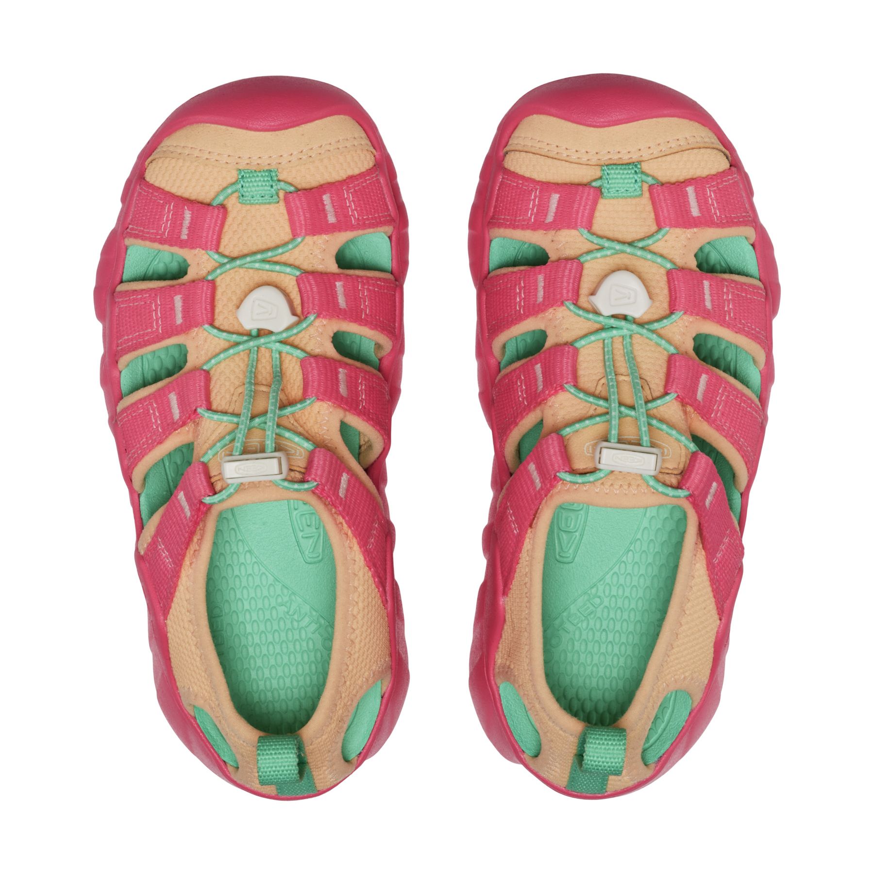 Sandalias de montaña de niños HYPERPORT H2 Keen - Rosa / Verde Rosa / Verde-2