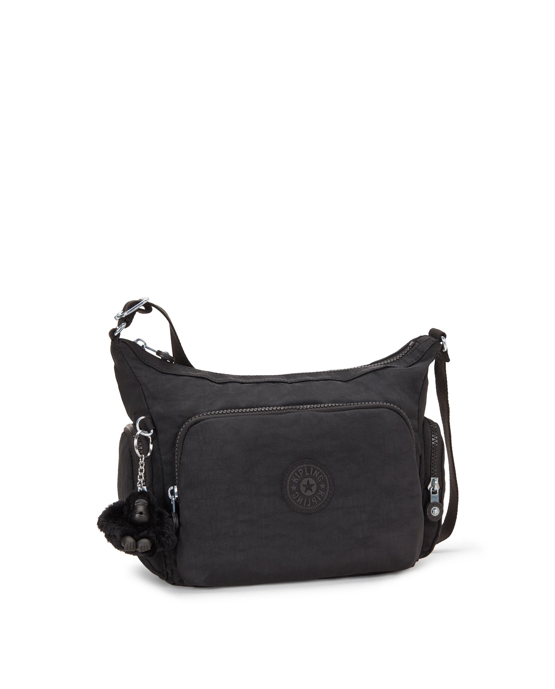 Bolso bandolera mediano con correa ajustable - Kipling - Negro Negro-4