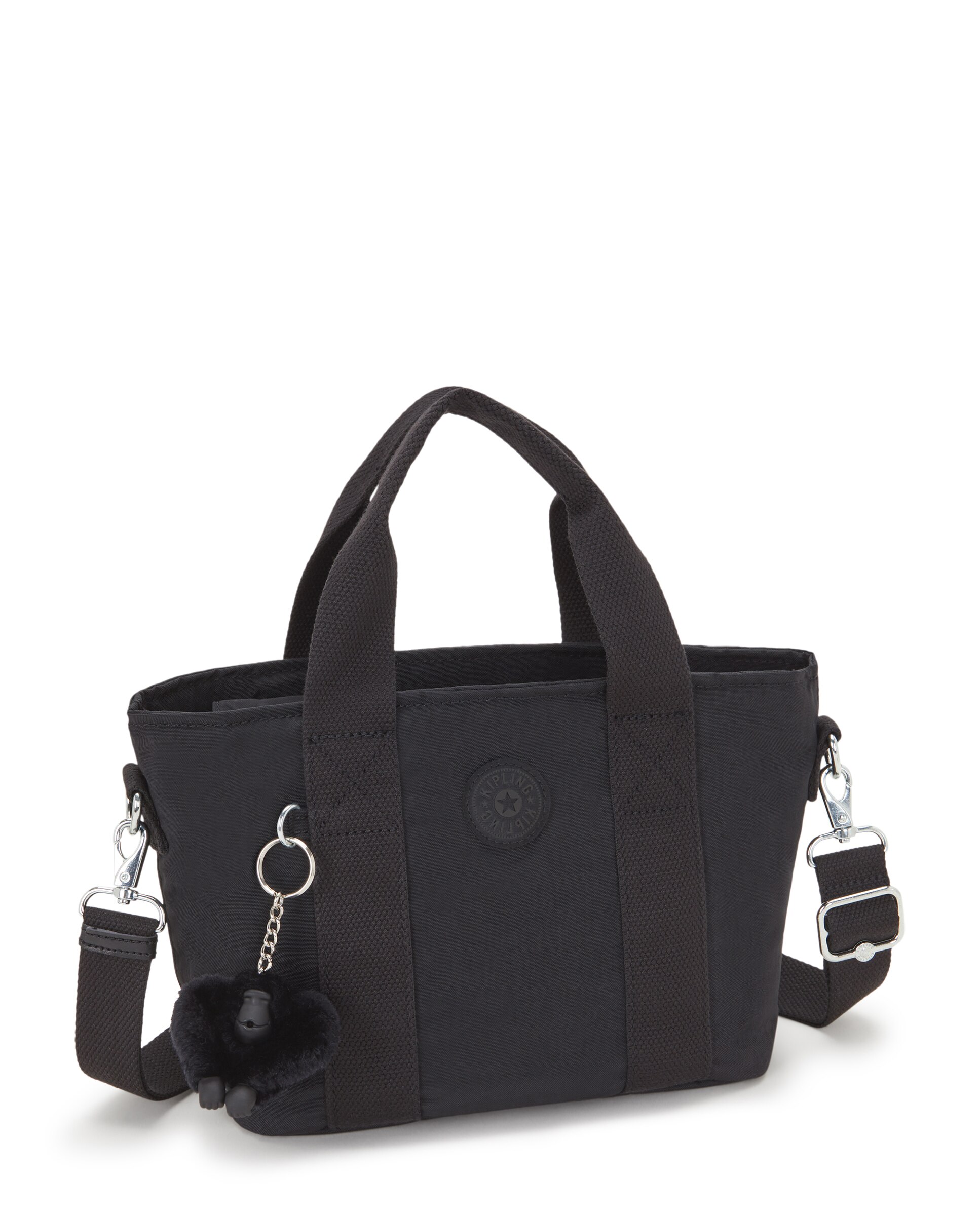 Bolso de mano pequeño con asa extraíble - Kipling - Negro Negro-5