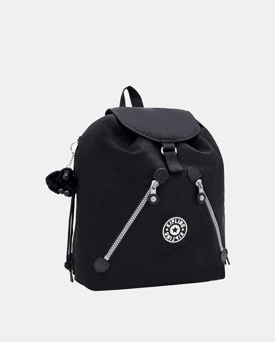 Mochila de mujer New Fundamental L con dos bolsillos frontales en - Kipling - Negro Negro-3