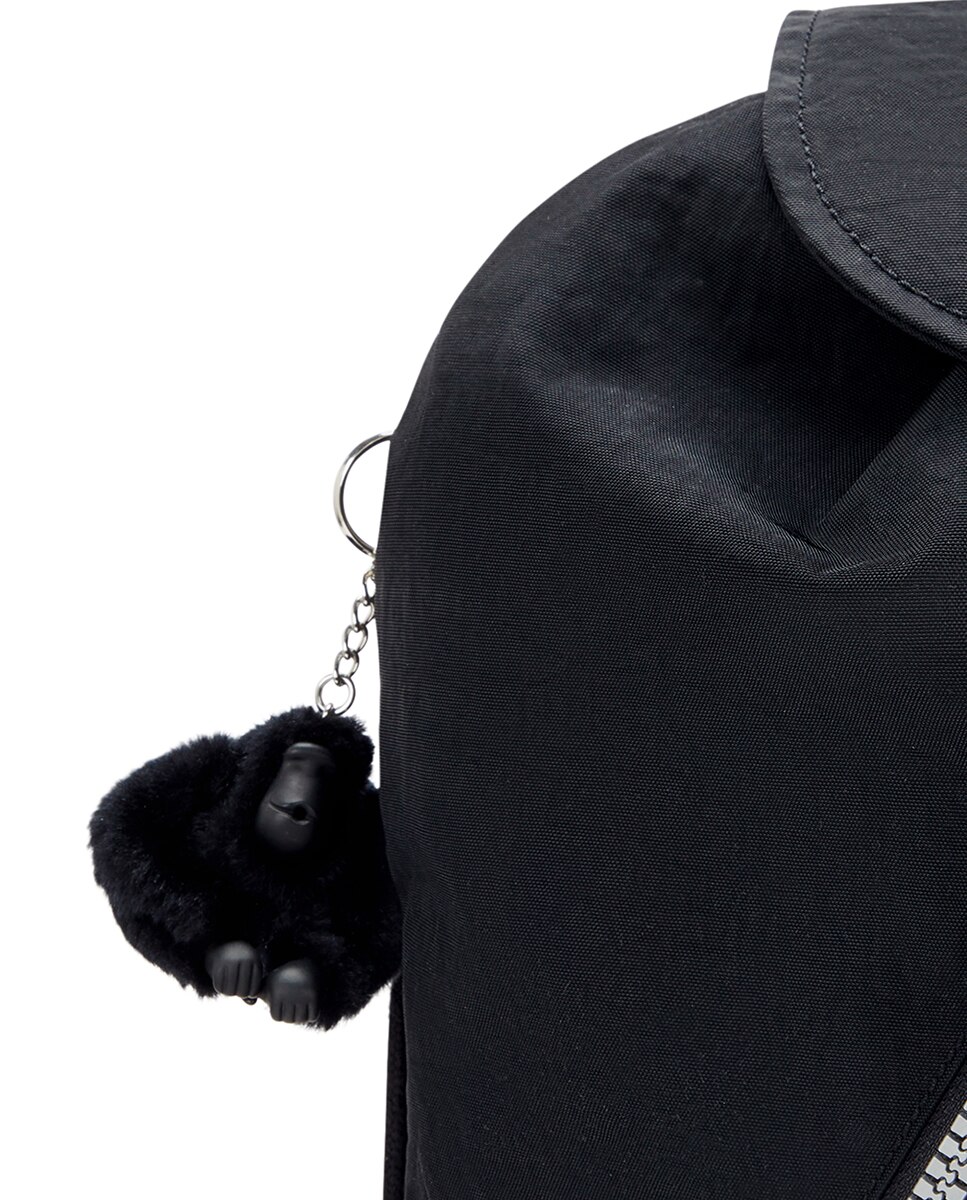 Mochila de mujer New Fundamental L con dos bolsillos frontales en - Kipling - Negro Negro-4