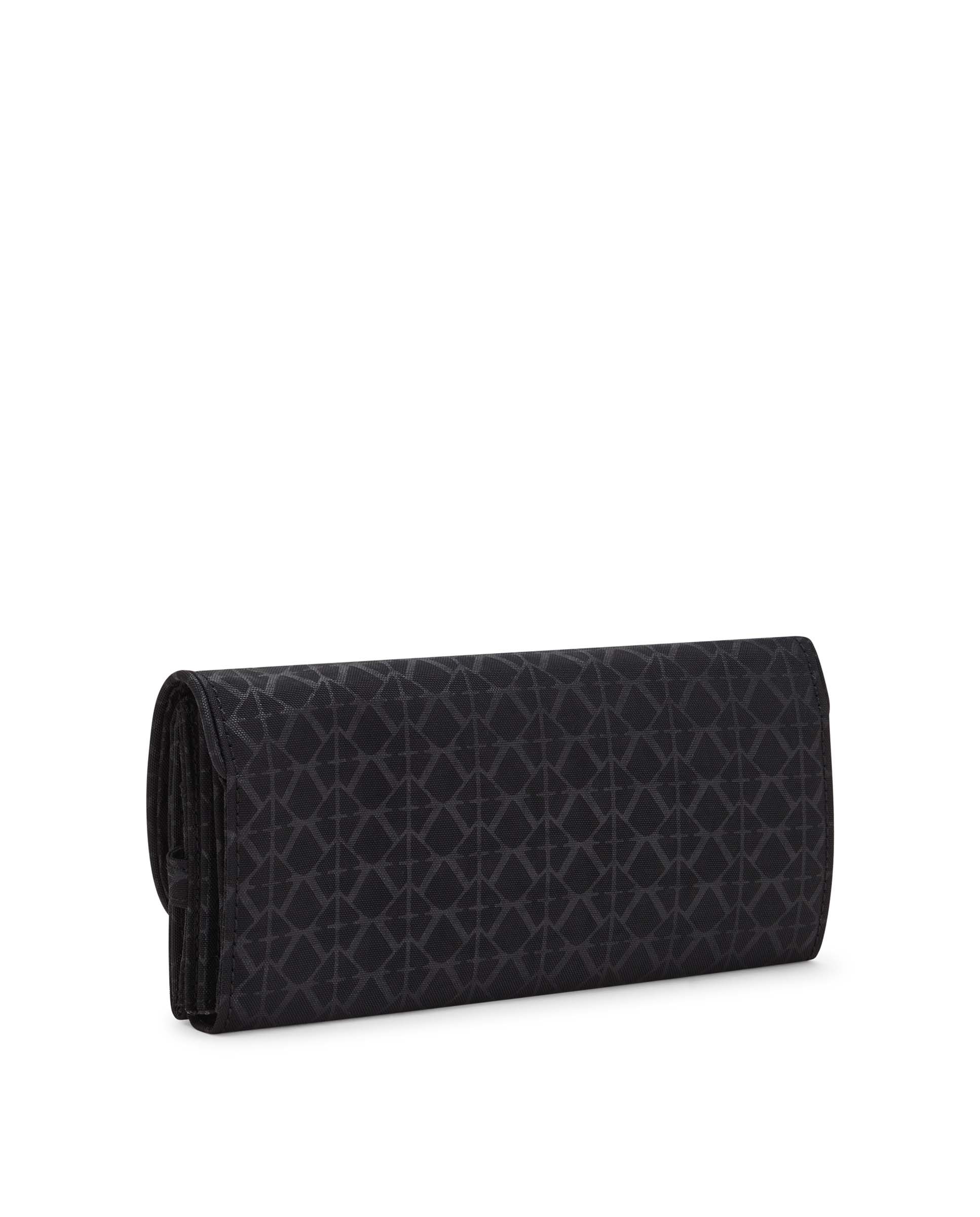 Cartera de mujer grande con solapa - Kipling - Negro mate Negro mate-3