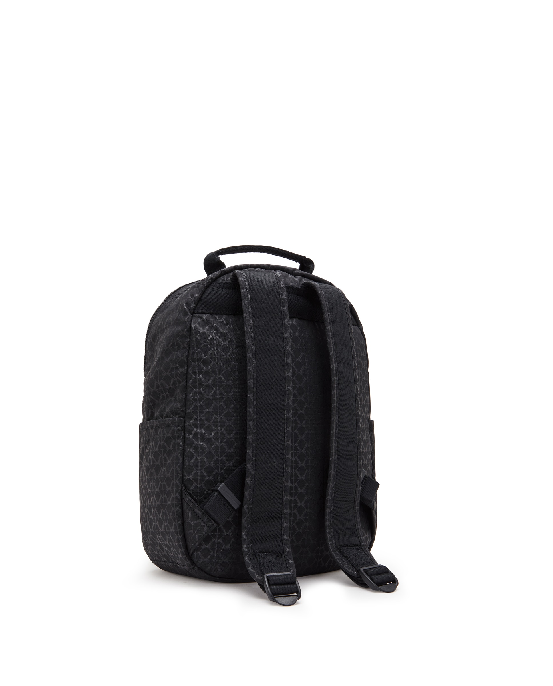Mochila de mujer pequeña con cremallera y funda para tablet - Kipling - Negro mate Negro mate-3