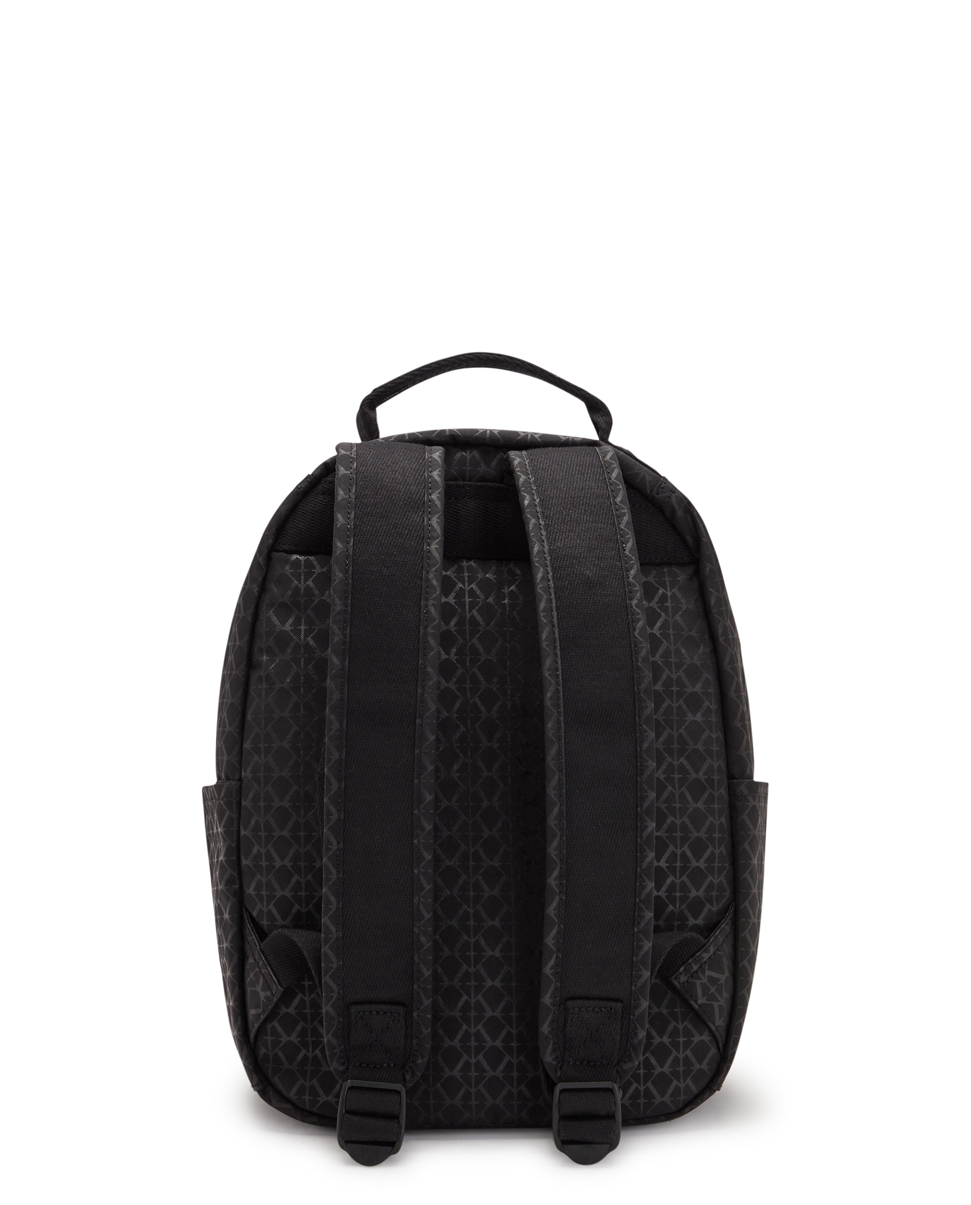Mochila de mujer pequeña con cremallera y funda para tablet - Kipling - Negro mate Negro mate-6