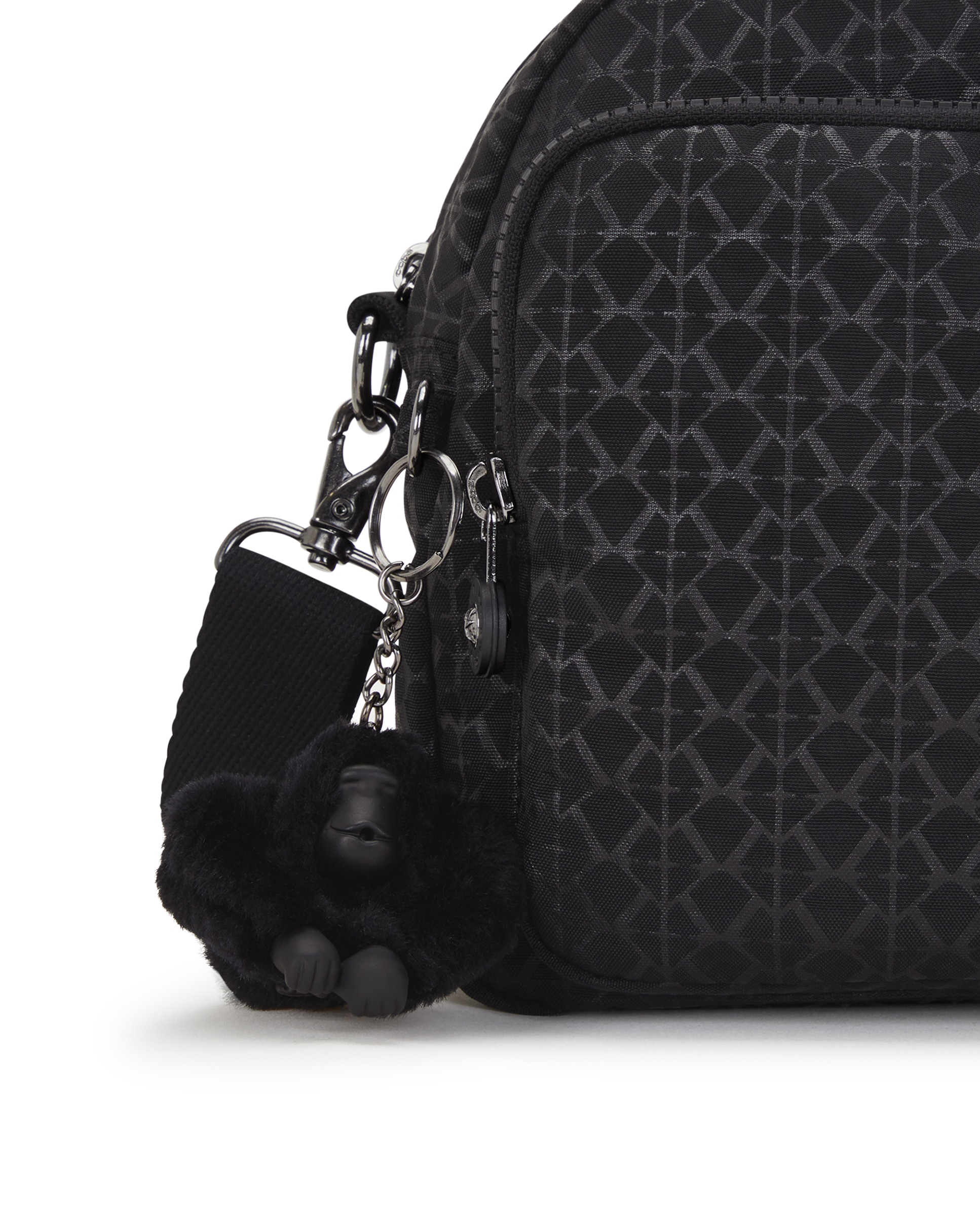 Bolso de hombro versátil Cool Defea con correa extraíble en estampado - Kipling - Negro Negro-6