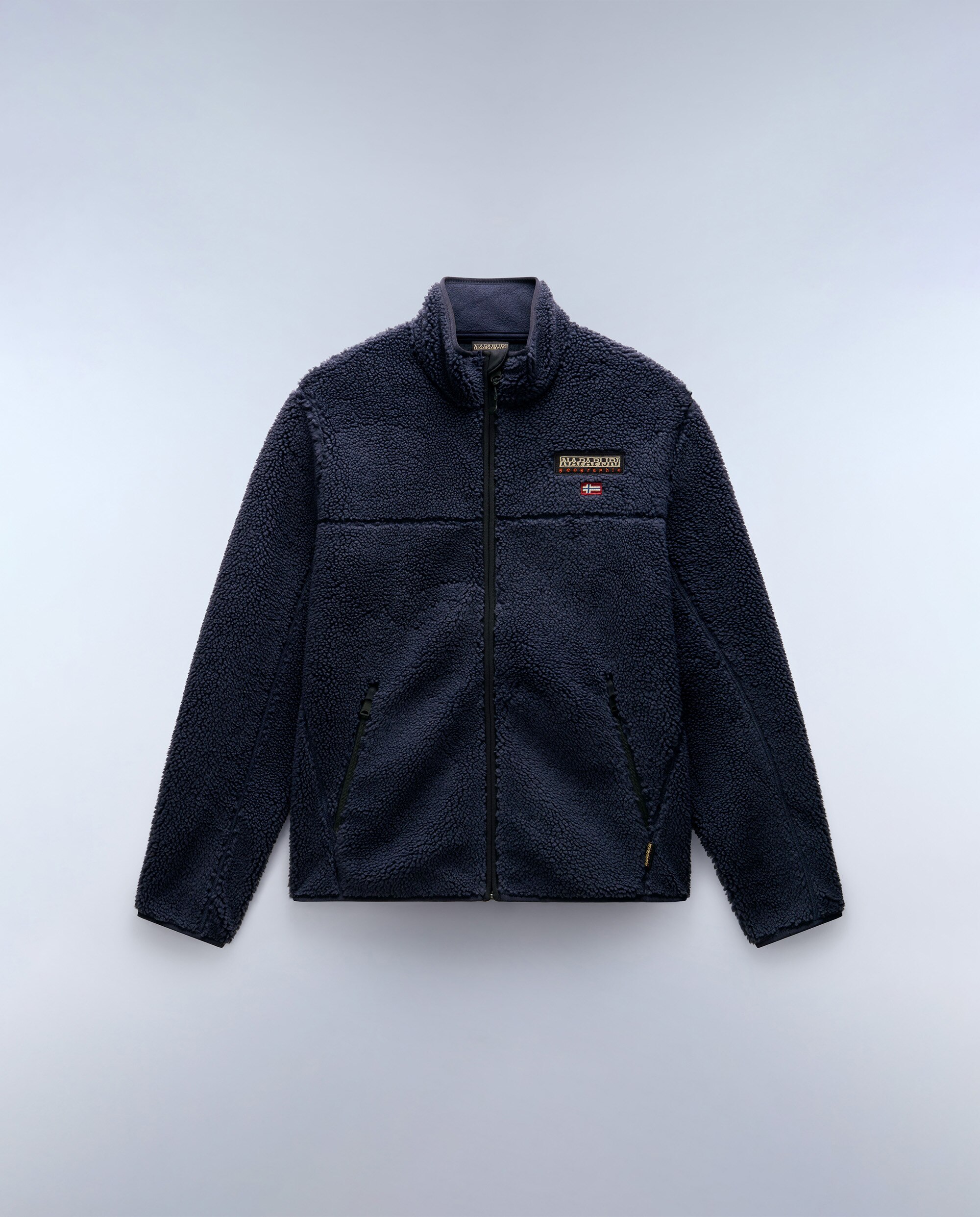 Sudadera de hombre tynik fz con cuello alto y cremallera - Napapijri - Azul marino Azul marino-6