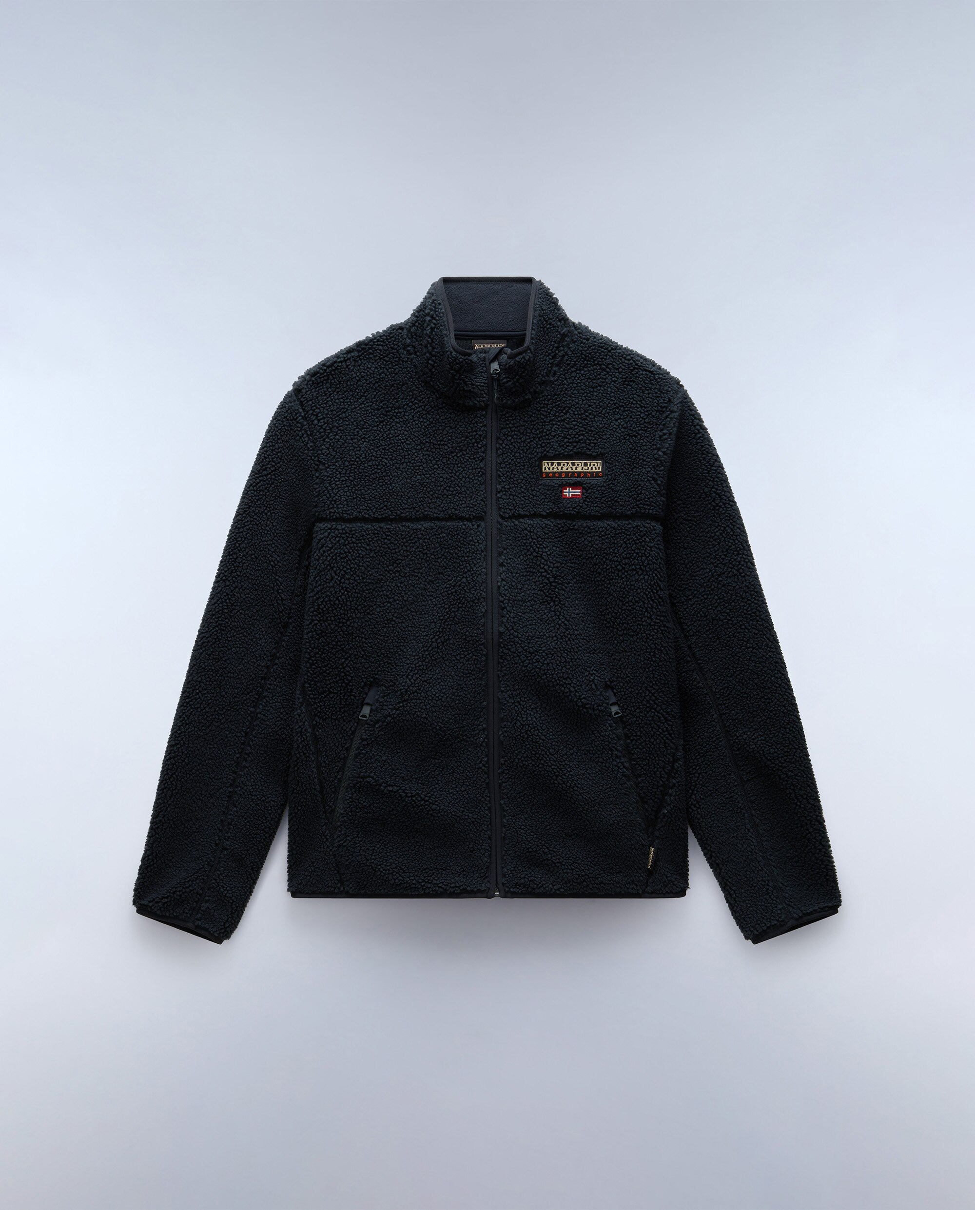 Sudadera de hombre tynik fz con cuello alto y cremallera - Napapijri - Negro Negro-6