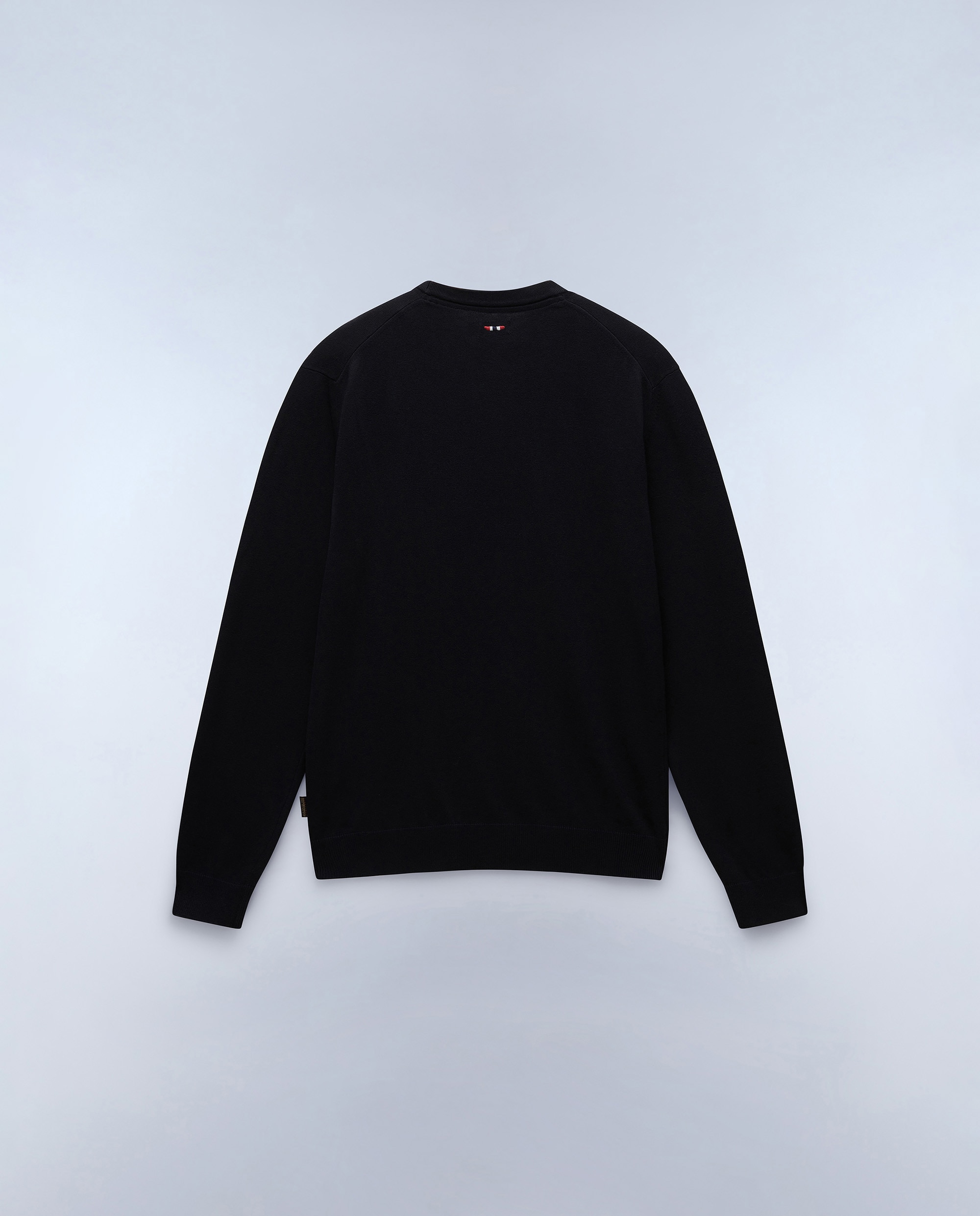Jersey de algodón droz de hombre azul marino de cuello redondo - Napapijri - Negro Negro-4