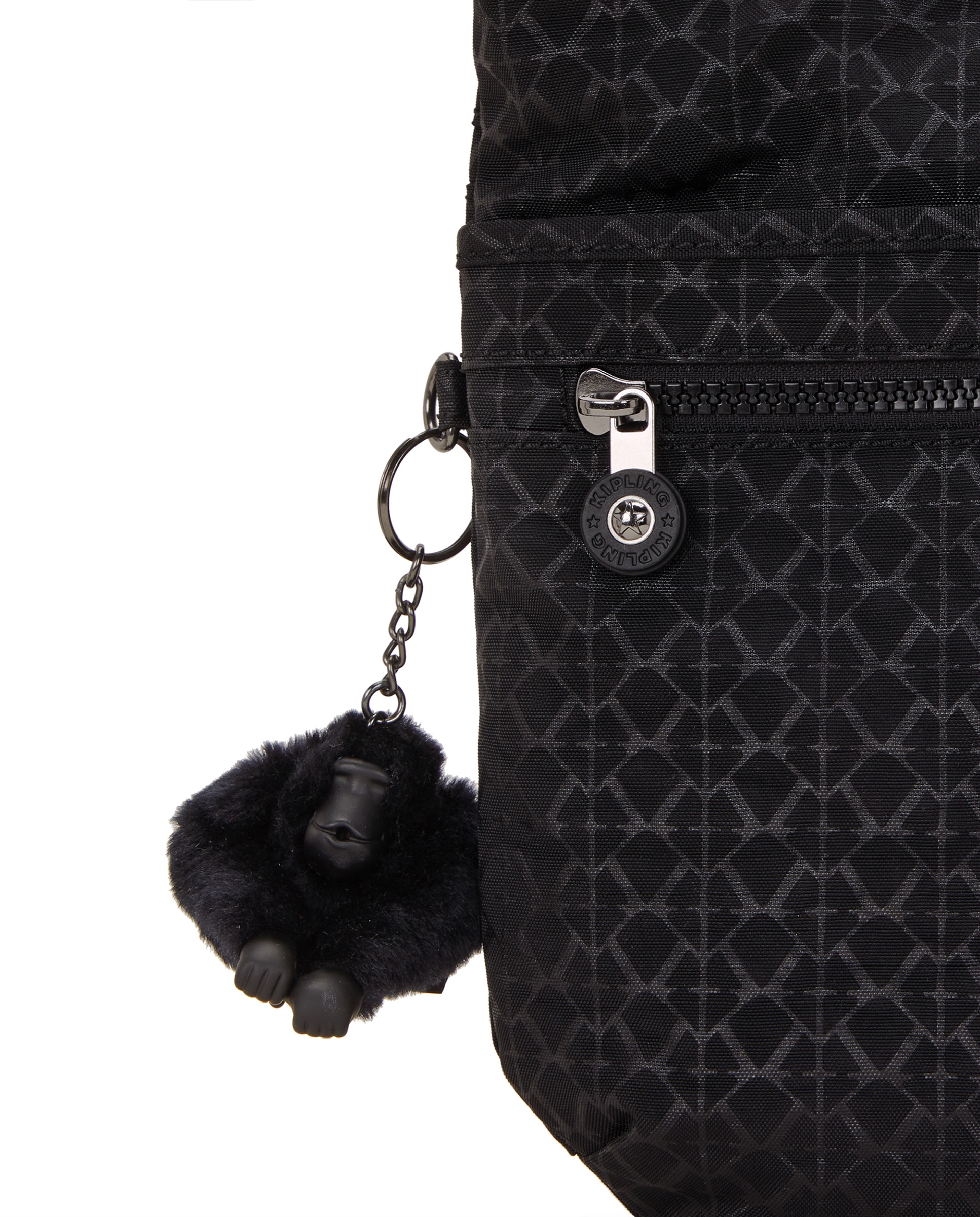 Bandolera de mujer ligera Arto con correa extensible en estampado - Kipling - Negro Negro-3