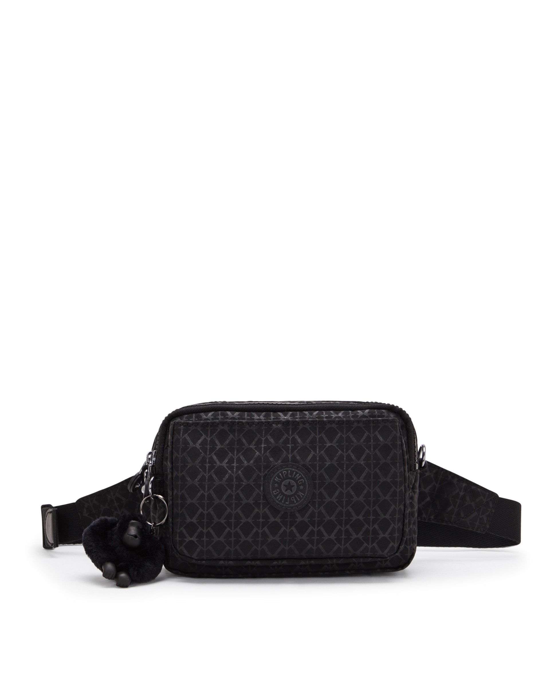 Bolsito cruzado de mujer 2 en 1 convertible en riñonera - Kipling - Negro mate Negro mate-1