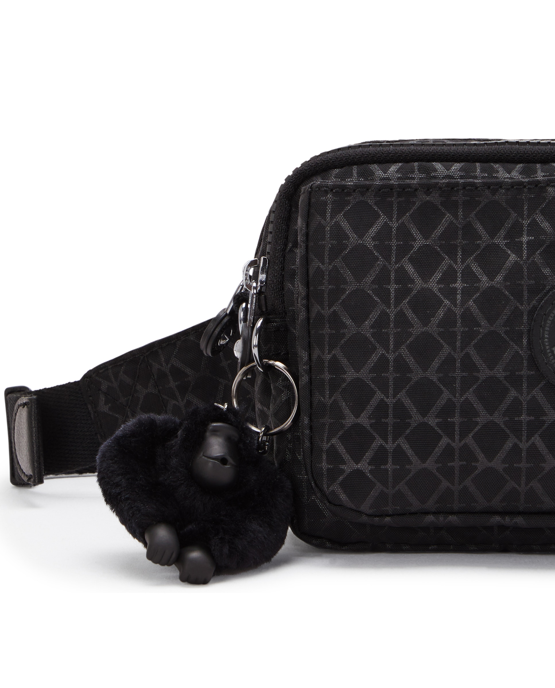 Bolsito cruzado de mujer 2 en 1 convertible en riñonera - Kipling - Negro mate Negro mate-5