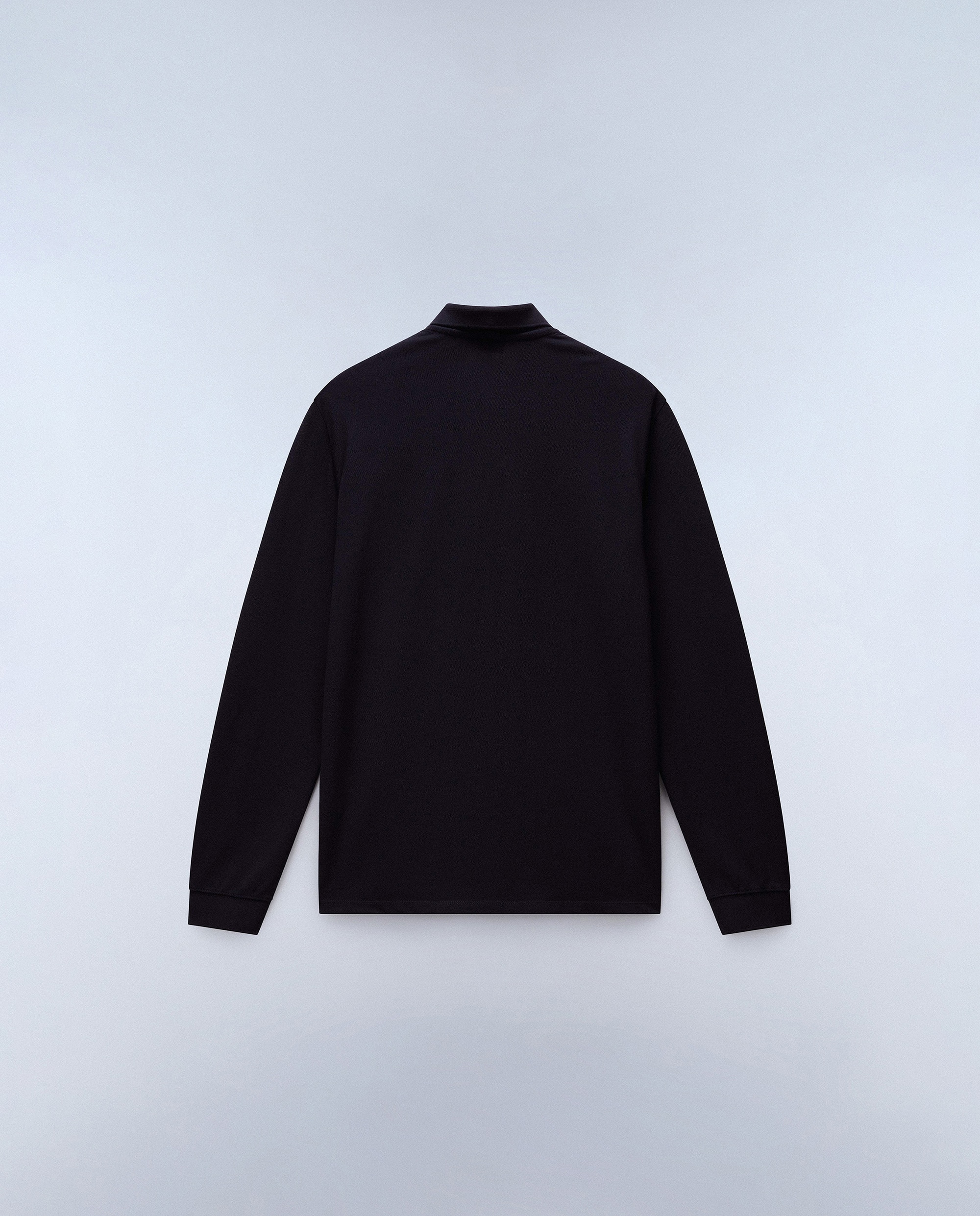 Polo de piqué de hombre de manga larga - Napapijri - Negro Negro-4
