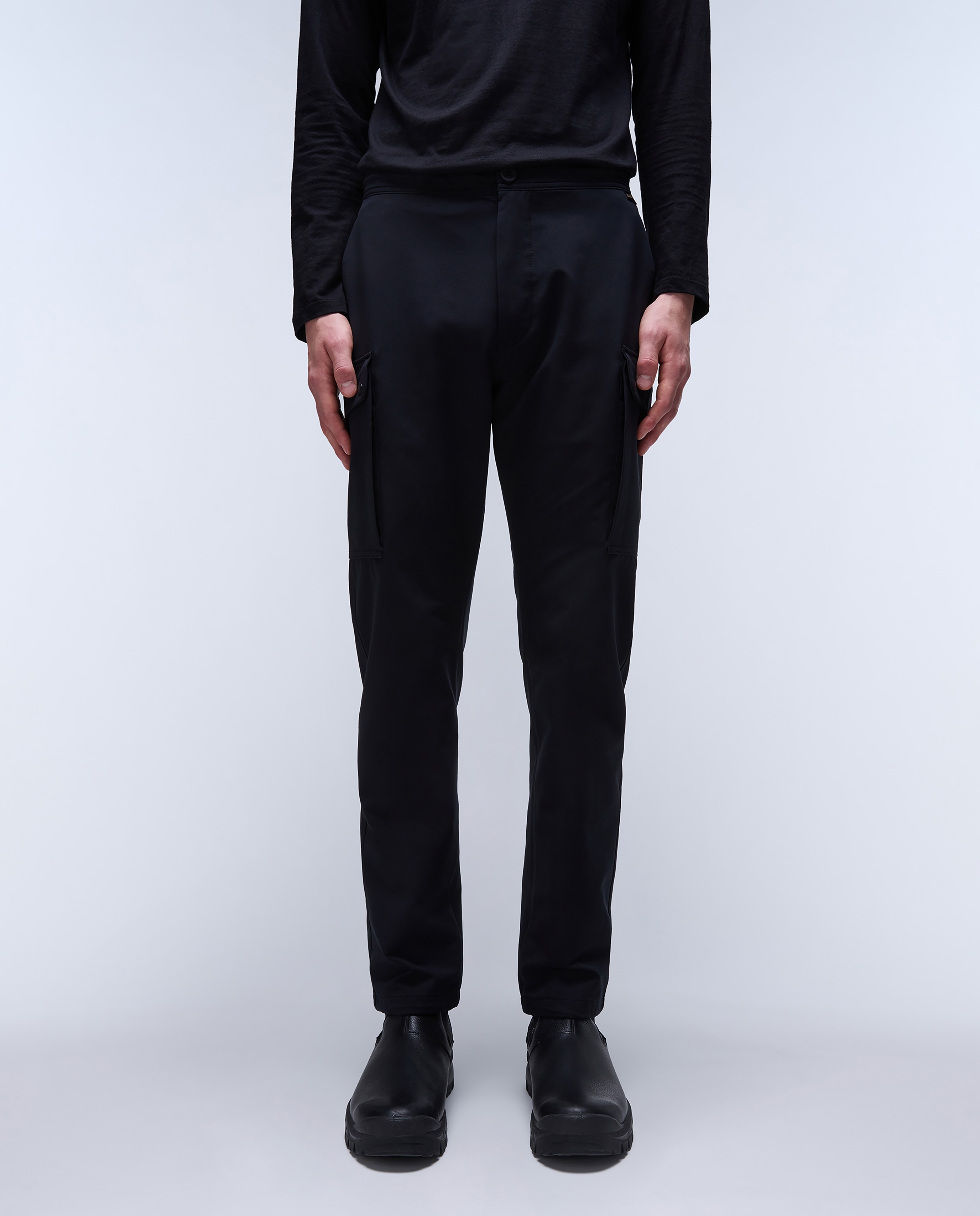 Napapijri - Pantalón jogger de hombre Broc de corte relaxed negro.