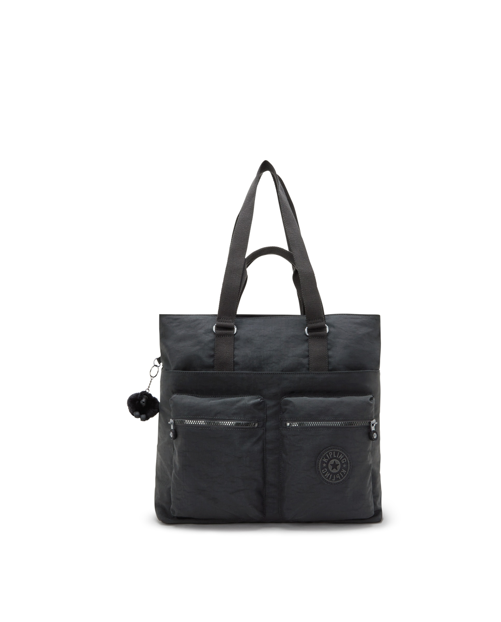 Shopper con compartimento para portátil y bolsillos exteriores - Kipling - Negro Negro-1
