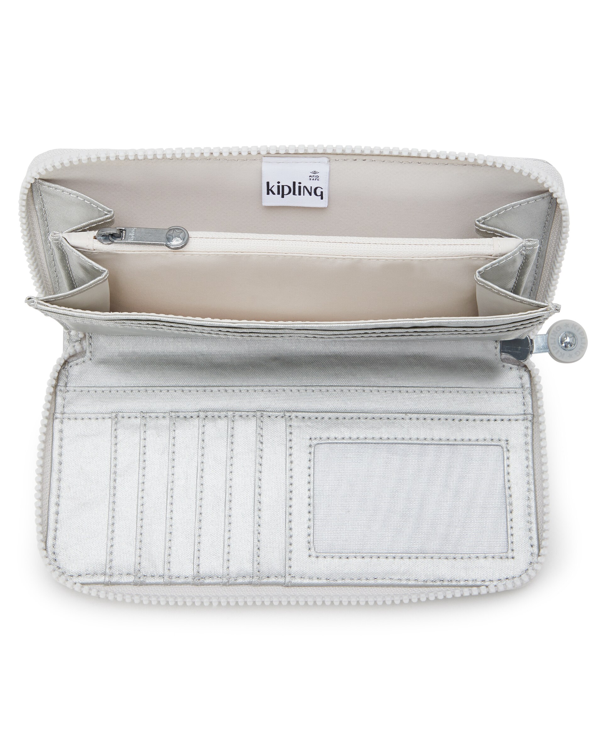 Cartera kipling plateada deals