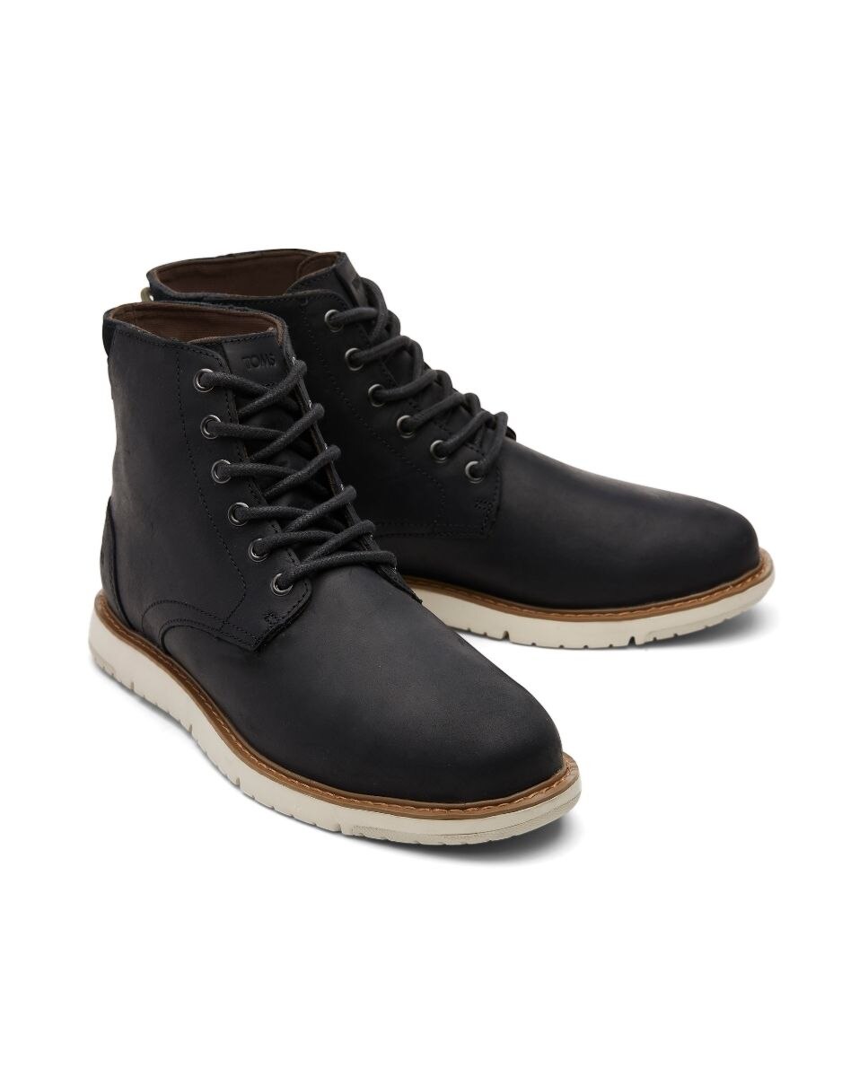 Botas de hombre Hillside Water Resistant en piel - Toms - Negro Negro-3