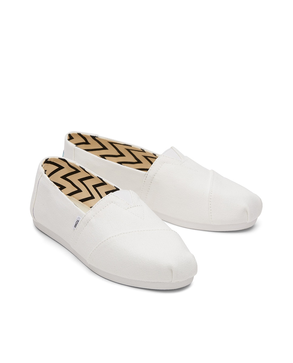 Alpargatas de hombre classic toms en lona - Blanco Blanco-3