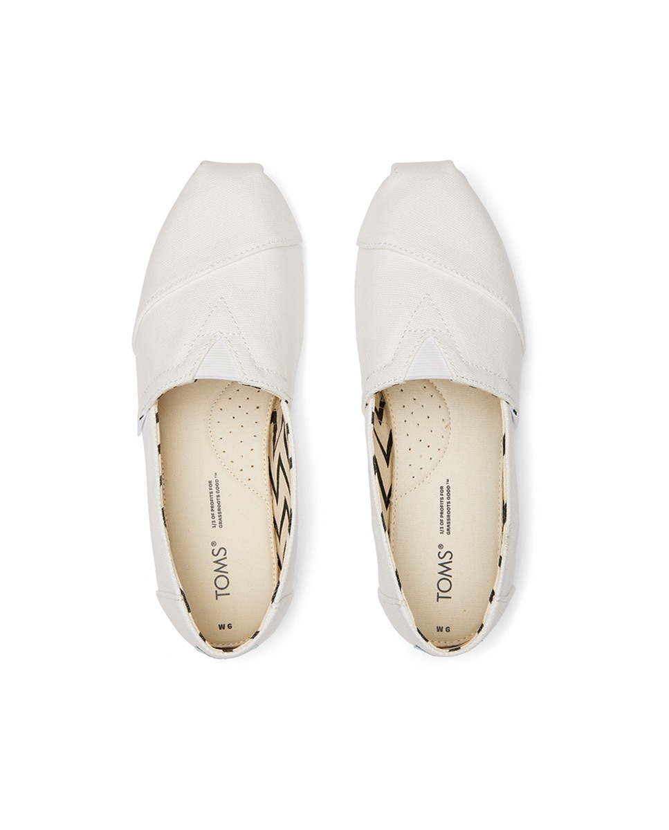 Alpargatas de hombre classic toms en lona - Blanco Blanco-2