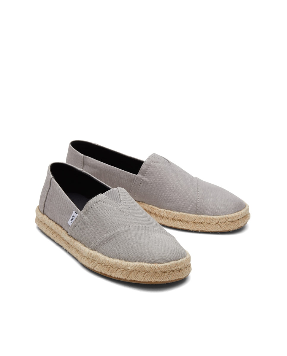 Alpargatas de hombre rope 2.0 de lona - Toms - Gris Gris-3