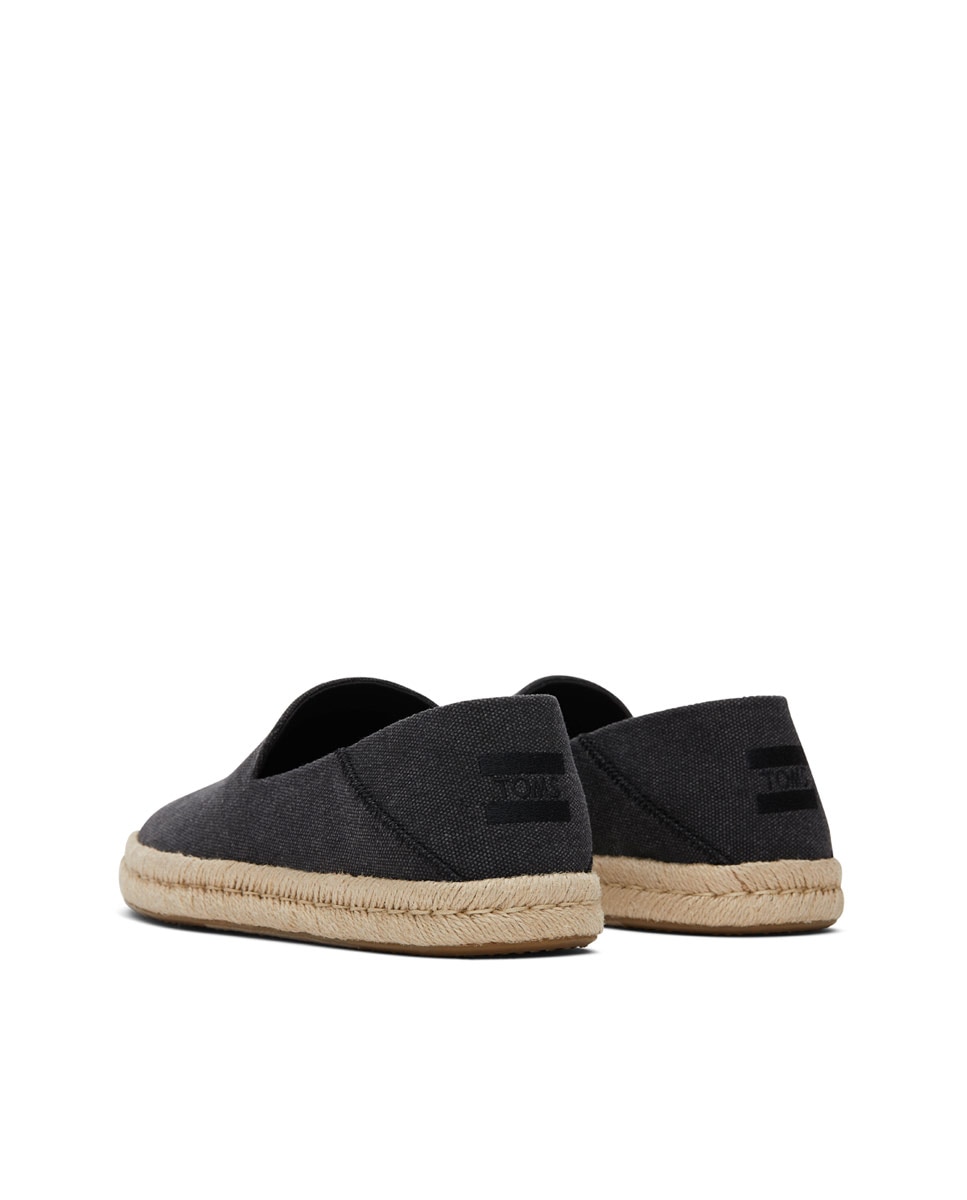 Alpargatas de hombre santiago de lona - Toms - Negro Negro-2