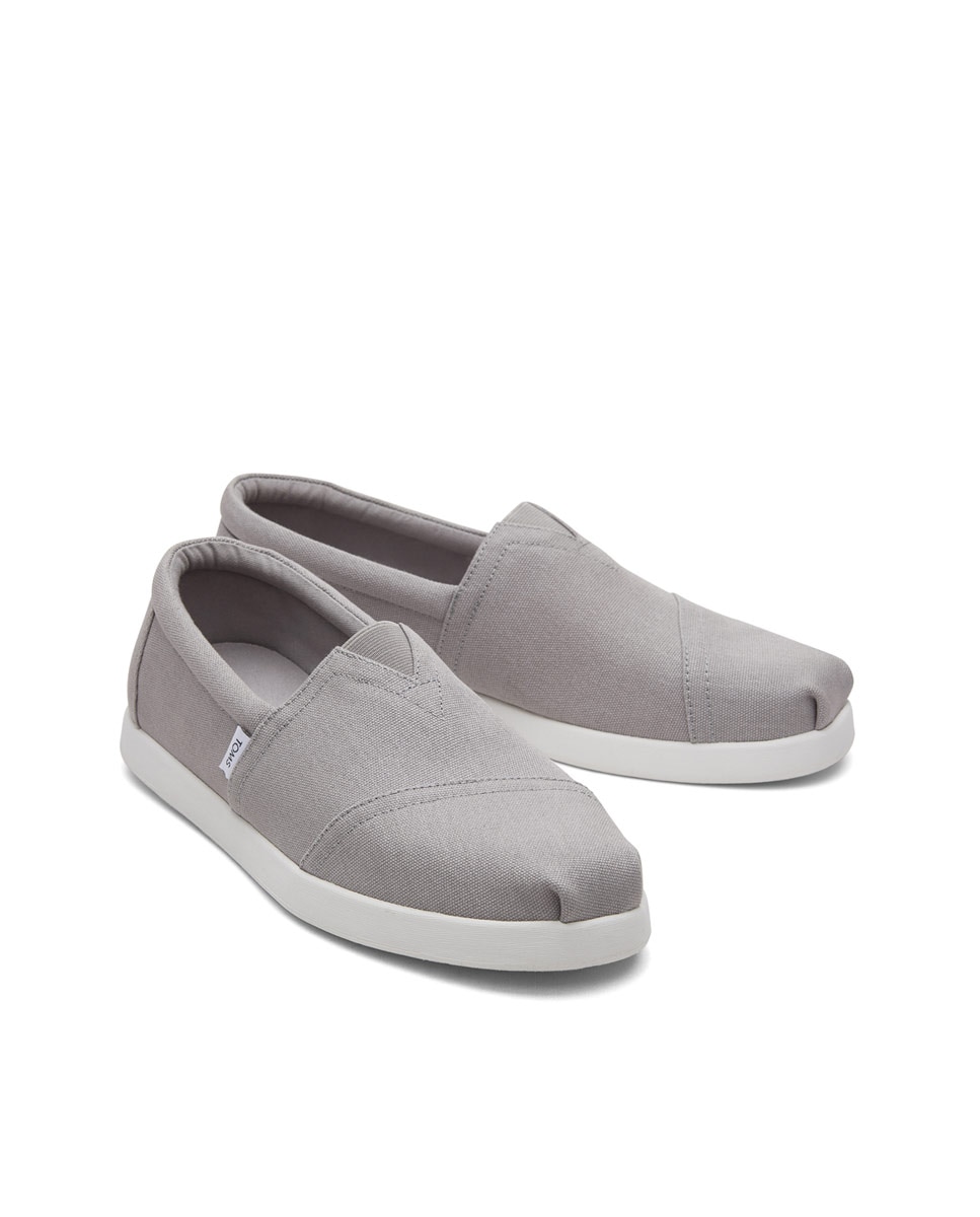 Alpargatas de hombre de lona y algodón - Toms - Gris Gris-2