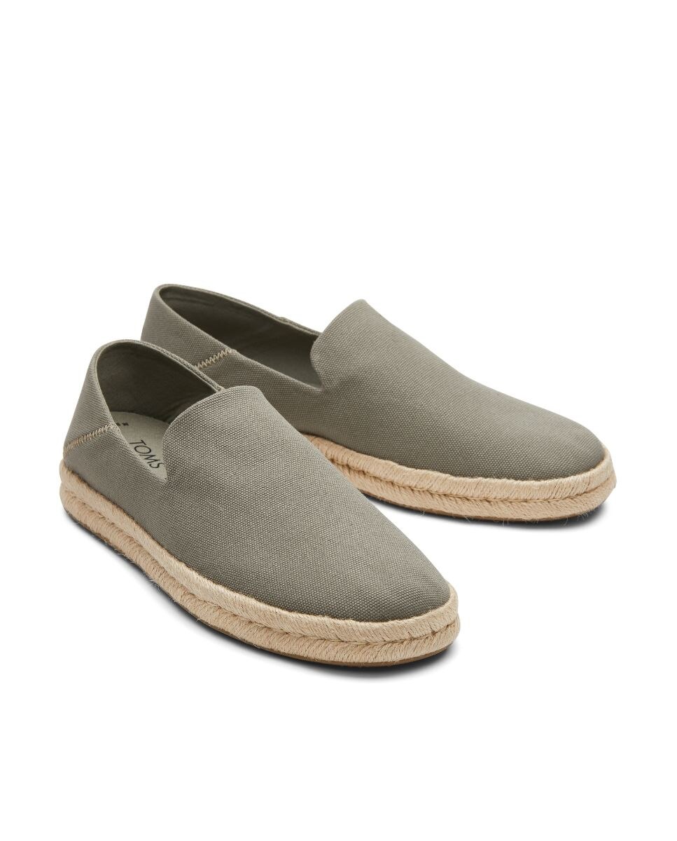Alpargatas de hombre santiago toms en lona con yute - Gris oscuro Gris oscuro-3