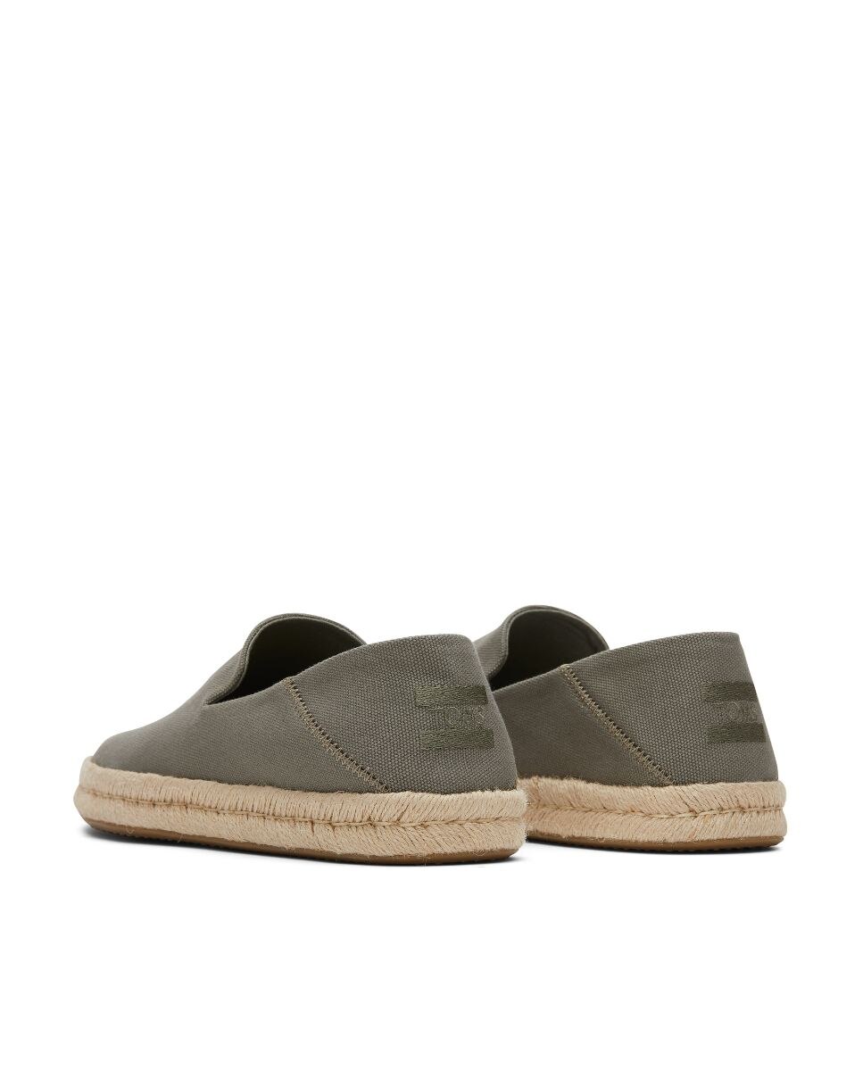 Alpargatas de hombre santiago toms en lona con yute - Gris oscuro Gris oscuro-2